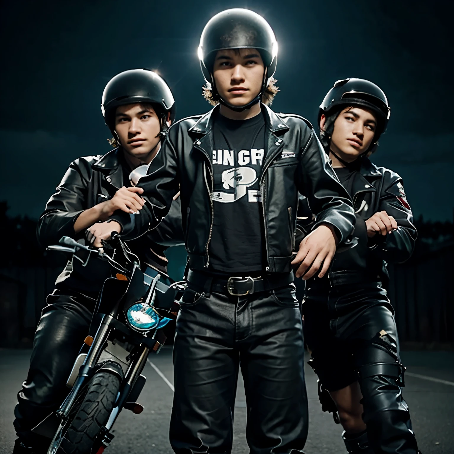animation of a age motorcycle gang