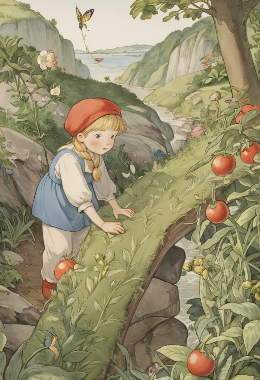 by Elsa Beskow, (best quality, masterpiece, Representative work, official art, Professional, Ultra high detail, 8k)