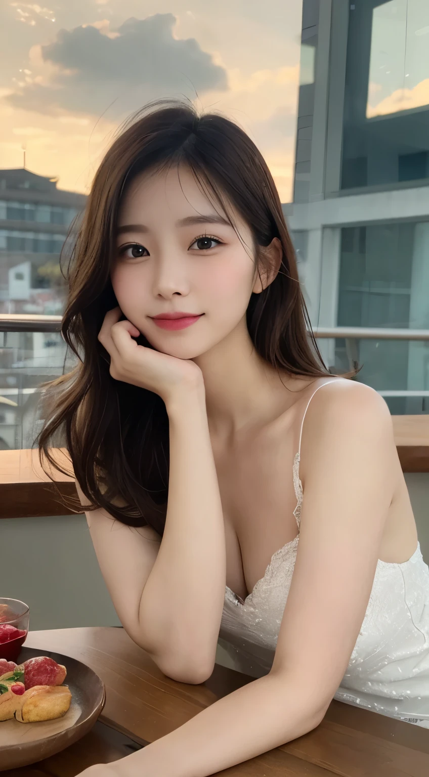A pretty Japanese beauty(less big breasts)female,wear(sailor)student skirt,Off-the-shoulder, backless and waistless,Beautiful clavicle and upper circumference curves,Pink and swollen,Raise your hands to catch the falling cherry blossoms,Smiling looking at side shot,Sun rain,Pink cherry blossom petals are flying all over the screen,clear and bright,super high quality,Exquisite details,Delicate and clear facial features,clear body
