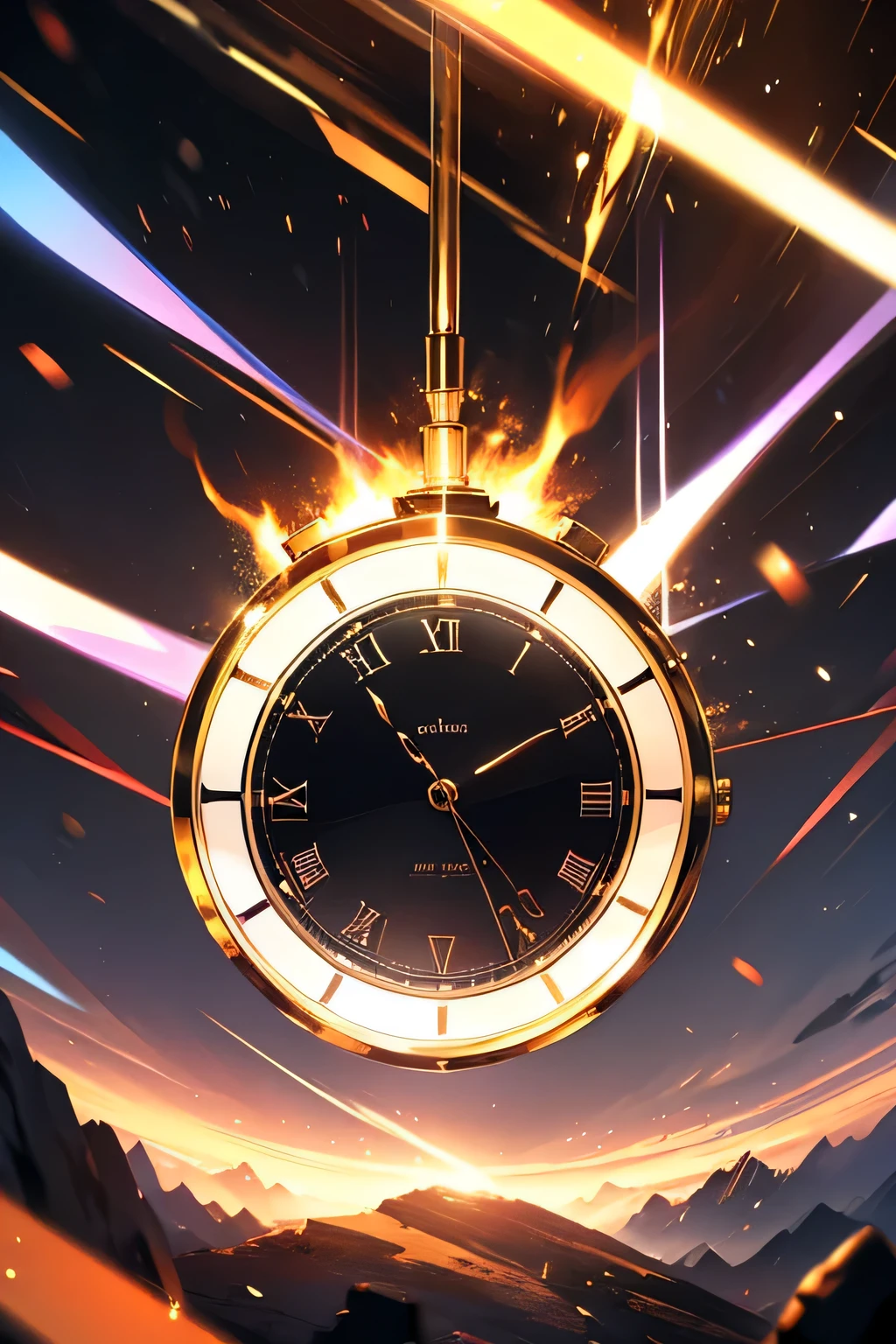 a pictures of an hours that show time going super fast smaller hour and ad a lot of them and breaking time effect
