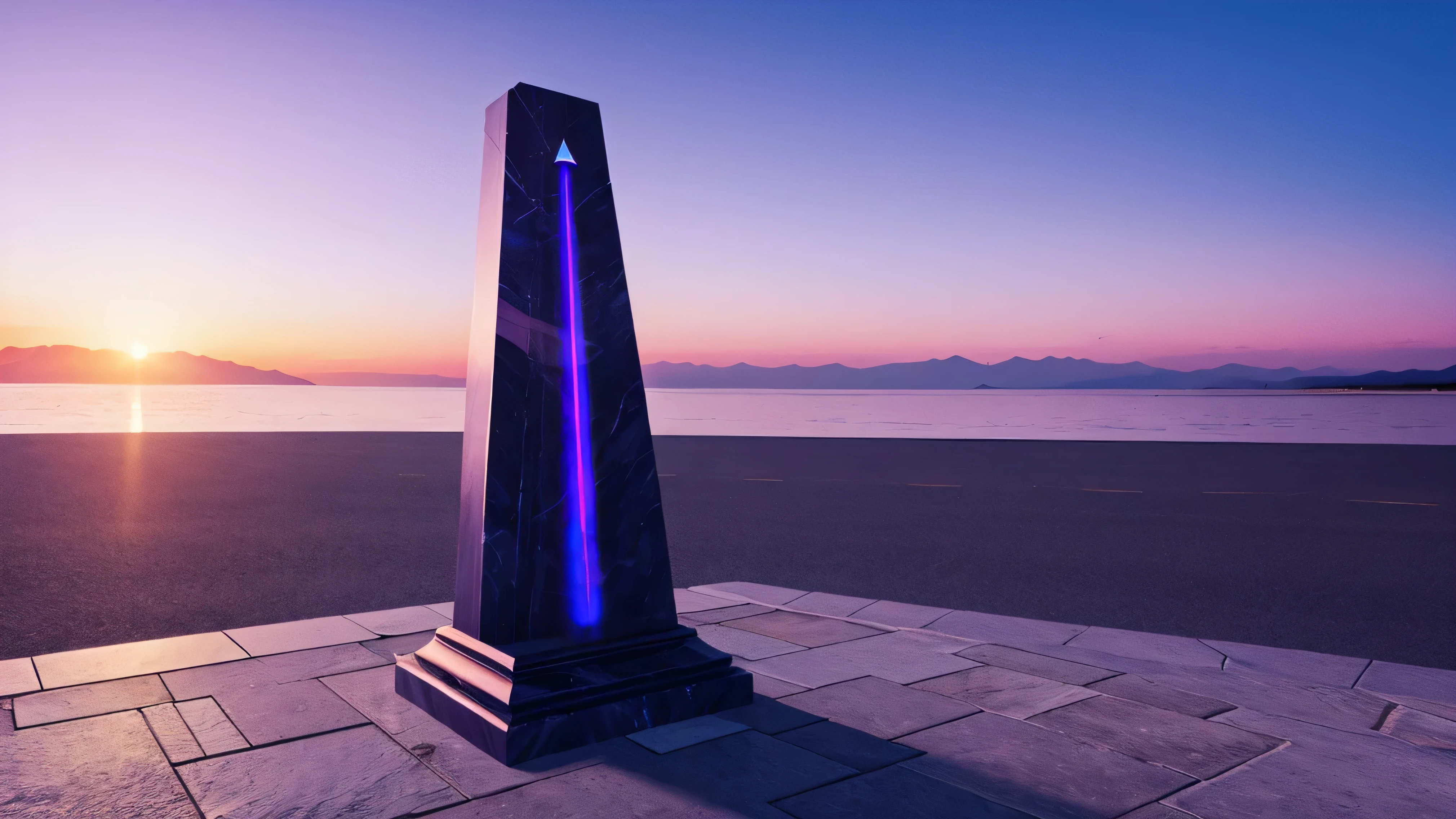obsidian obelisk, vaporwave