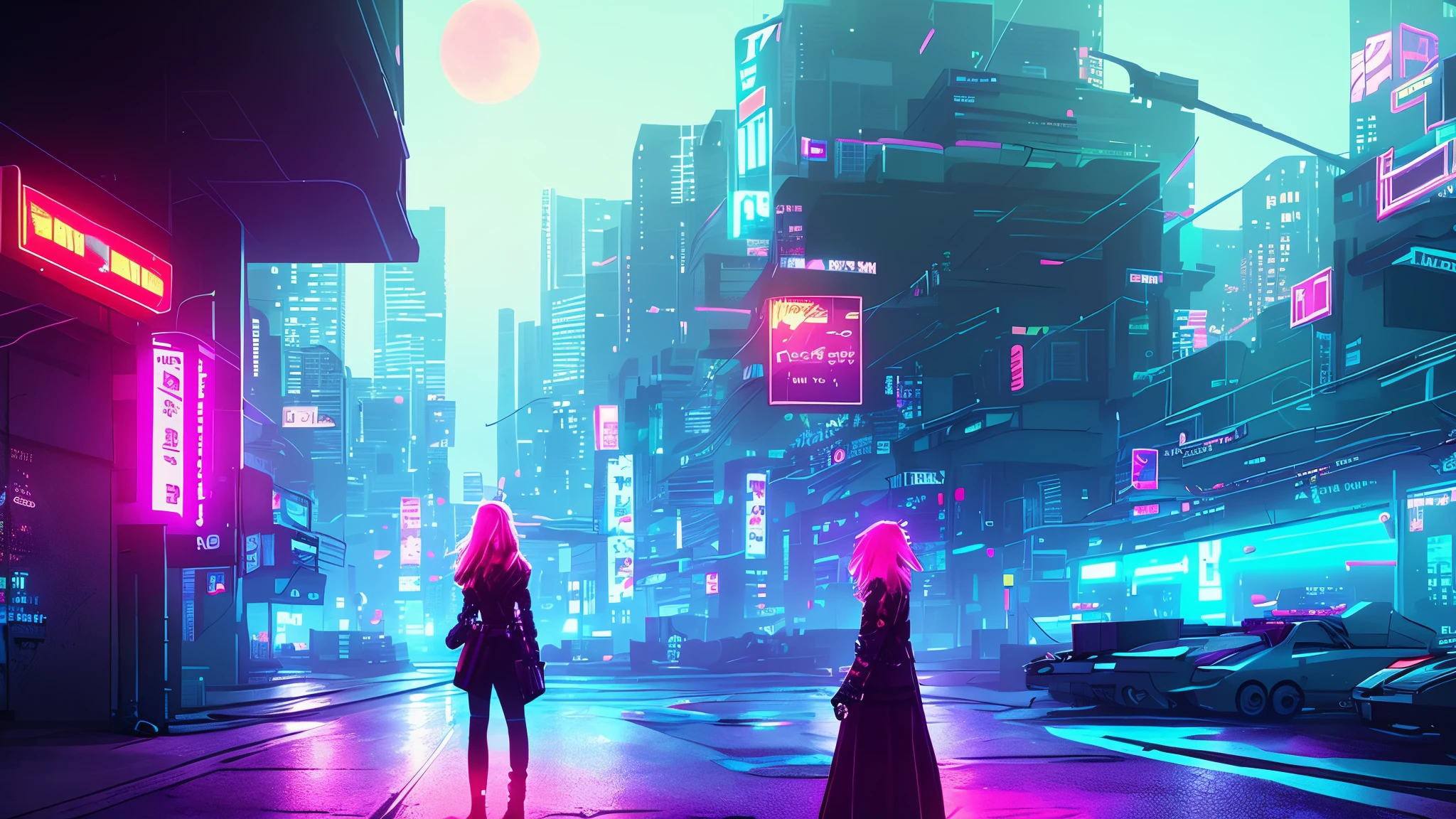 ,1girl, solo, girl, futuristic outfit, neon samurai, very cute cyberpunk samurai, cyberpunk samurai, ghost blade style, victo ngai cyberpunk style, cyberpunk neon style, cyberpunc, cyberpunk neon, technomancer, video game character, synthwave image, cyberpunk voodoo, neon glow concept art, moon, flashlight, night, solo, outdoor, sky, full moon, rain, mountain, cloud, paper lantern,  night sky, bangs, tree, reflection, overcast sky, {{(masterpiece),(extremely detailed CG unit 8k wallpaper), best quality, solo, cinematic lighting, detailed background, beautiful detailed eyes, bright pupils, (an extremely delicate and beautiful), (beautiful and detailed eye description), ultra-detailed, masterpiece,}}, detailed eyes, beautiful eyes, realistic eyes, pleasant eyes, perfect eyes