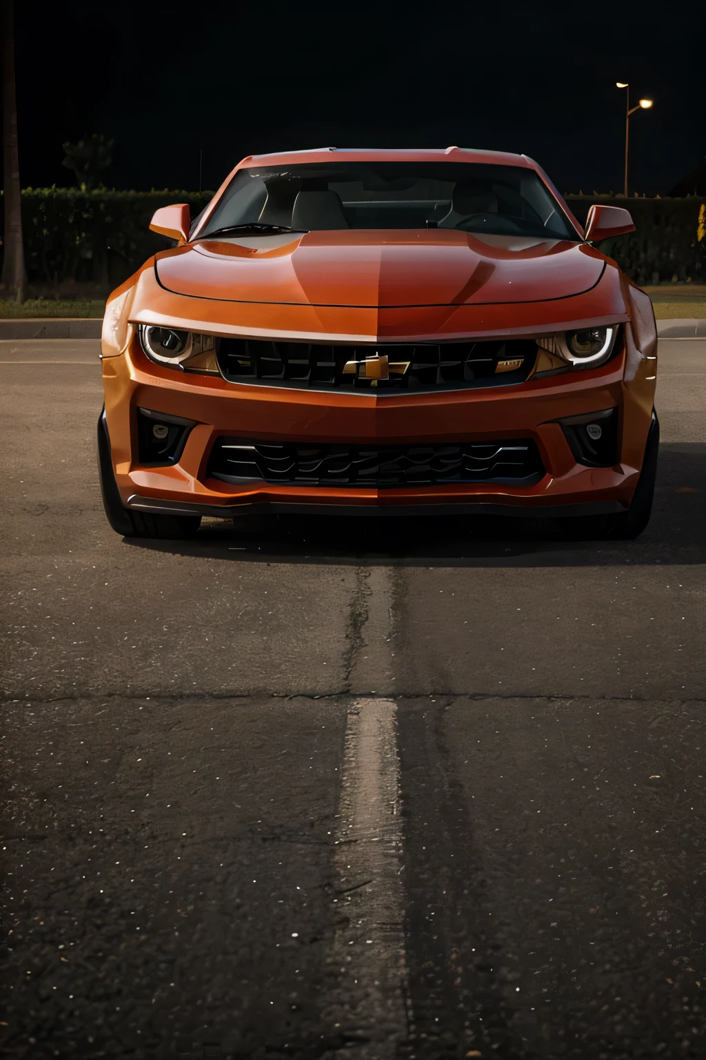 camaro carro , vista frontal