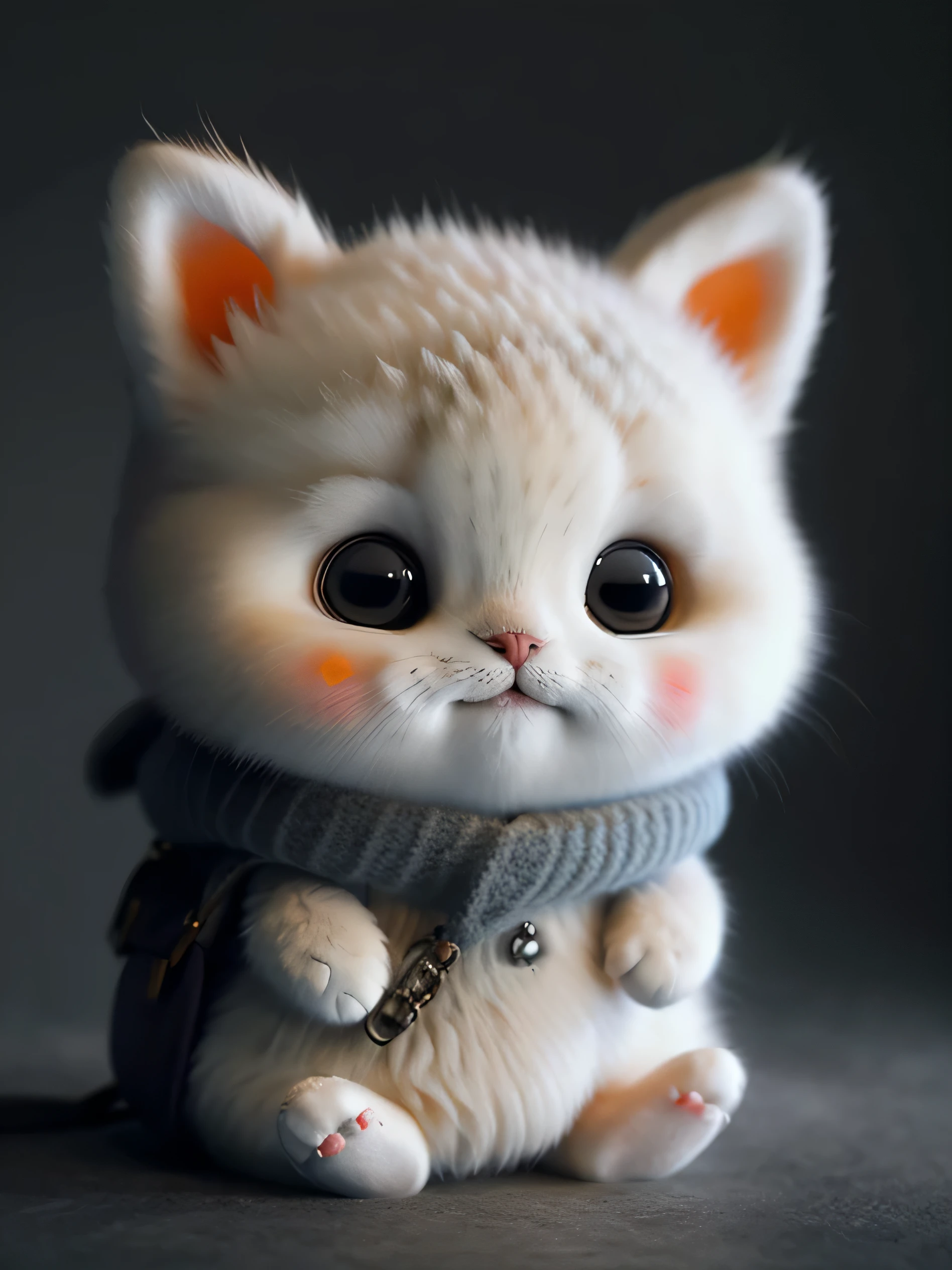 cat, orange, A look at the camera, no_humans, Depth of field, ((empty background)), ((whitebackground)) Dark_glam, dressed in DRK_glam, deep shadow, (A dark: 1.4), (8K, RAW photo, 最好质量, 巨作: 1.2), Logo, vector, Line graphics, design, inspiration, straight line, symmetry, happy face