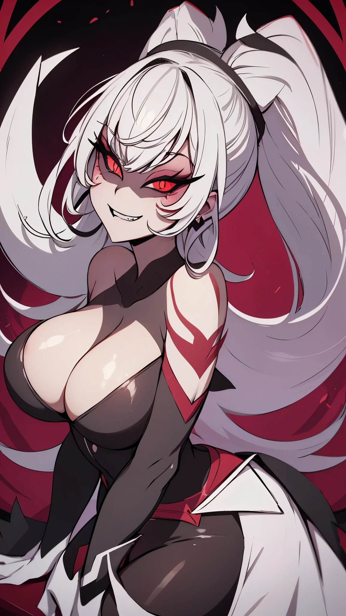 (((Carmilla Hazbin Hotel))), (((Gray skin))), (((excitada))), (((thick))), (((sexy pose))), (((ultra-detalhado))), (((busty))), (((big breats, big tits))), (((big ass, big butt))), (((orgasm))), (((perverted evil smile))),