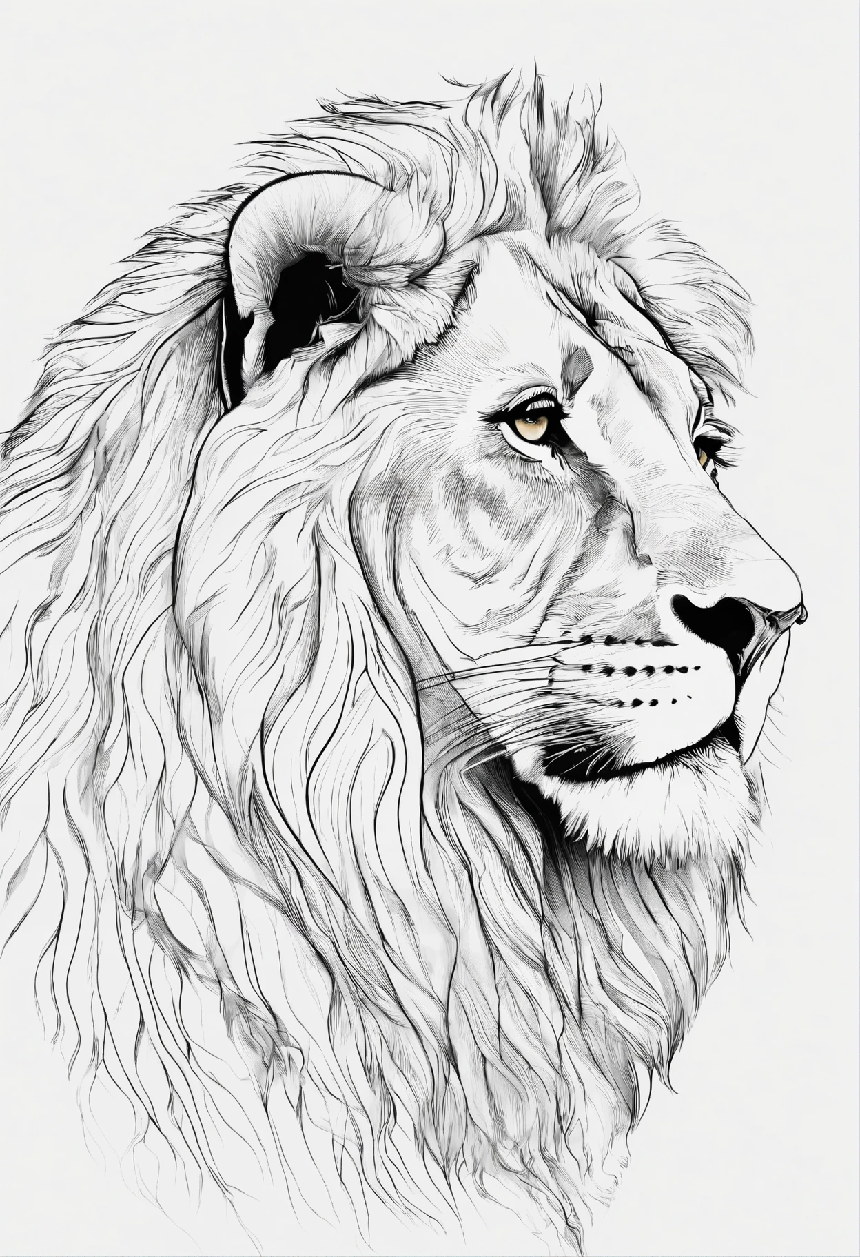 a distant lion