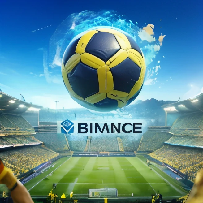 simbolo da corretora Binance com enfase no campeonato brasileiro de futebol 2024
