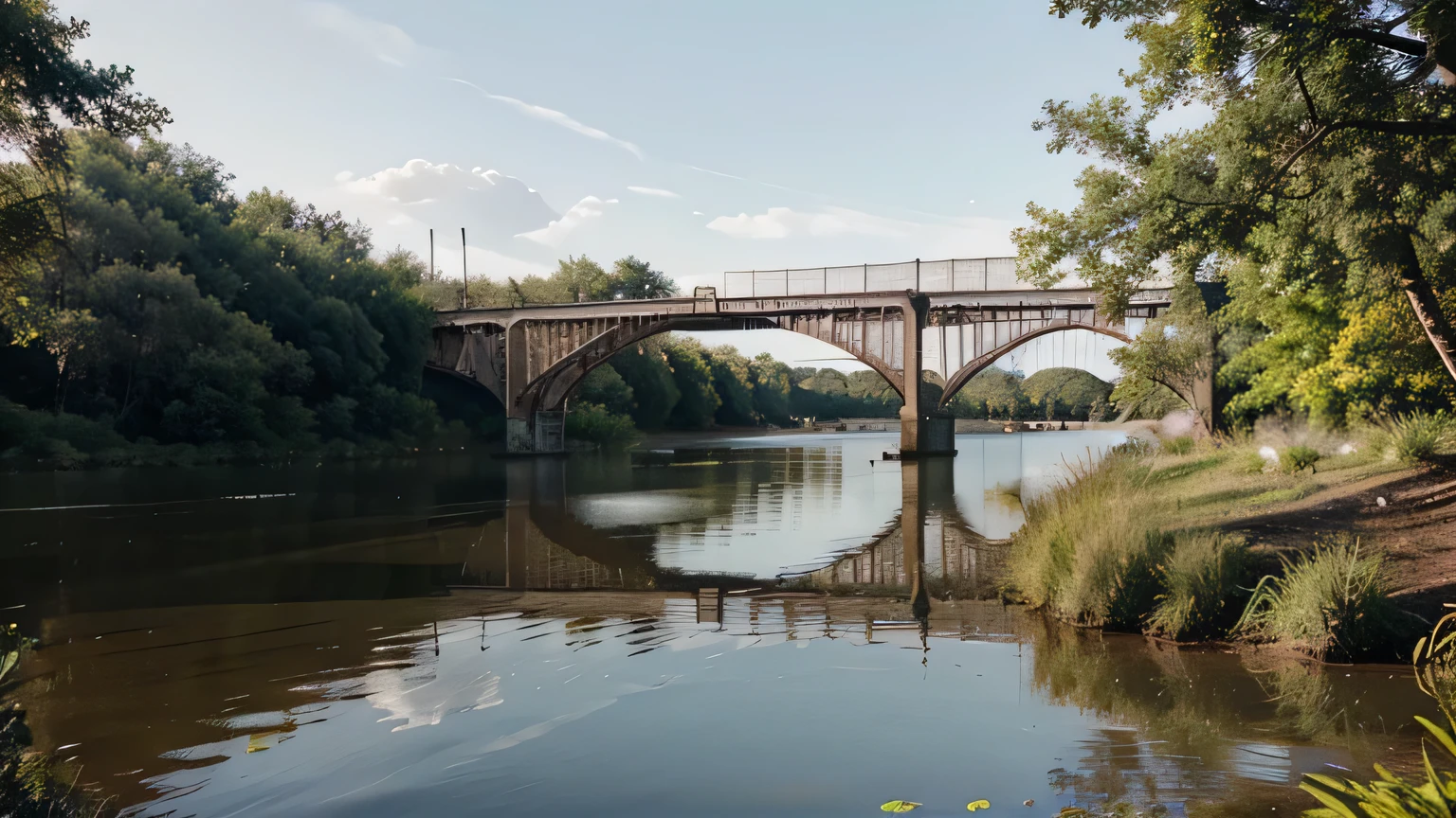Depict a bridge spanning across a boundary, symbolizing the careful and deliberate approach to choosing friends. On one side, place elements representing toxic traits, and on the other side, showcase positive qualities.