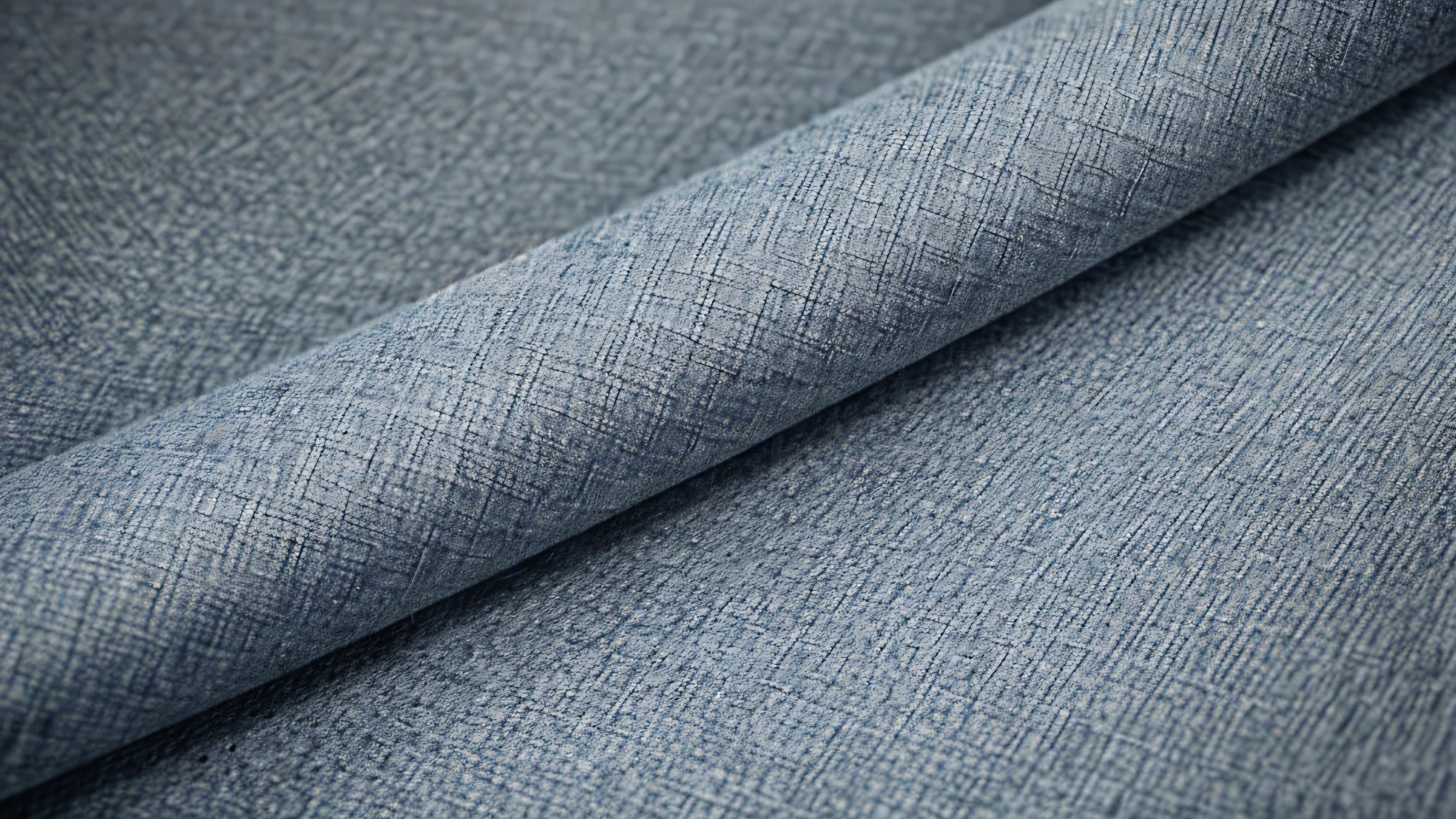 close up of grey blue fabric