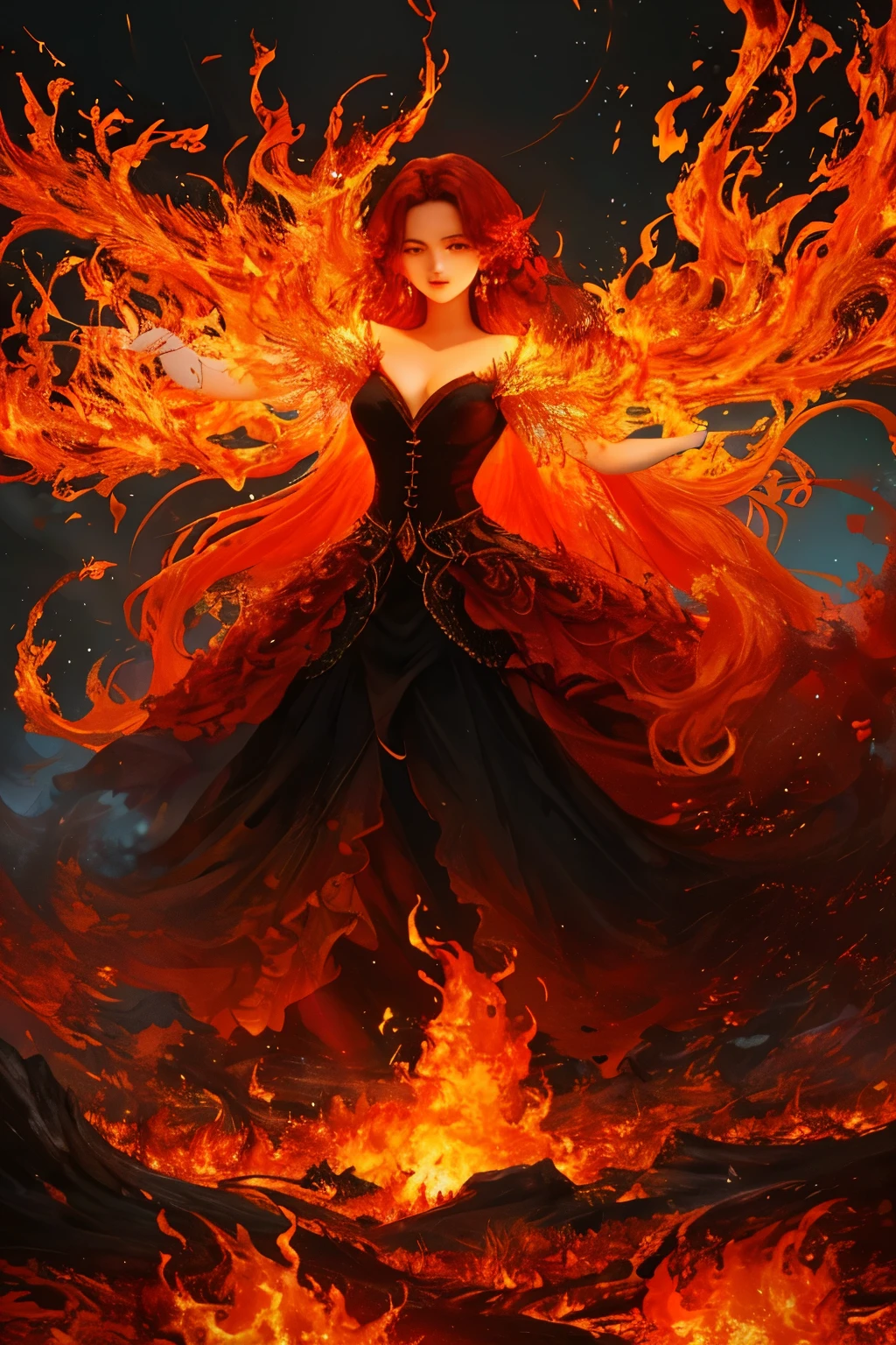 masterpiece, best quality, official art, ultra detailed, beautiful and aesthetic: 1.2
floresta em chamas (forest on fire) --s2
The forest on fire is a breathtaking spectacle of nature's raw power, capturing the essence of chaos and beauty in equal measure. In this exquisite work of art, the forest is ablaze with an intensity that is both mesmerizing and terrifying. Each tree, leaf, and flame is rendered with extreme detail, the colors bursting from the canvas in a fiery symphony of hues. The flames dance and sway, their vibrant orange and red tones mingling with the deep greens of the