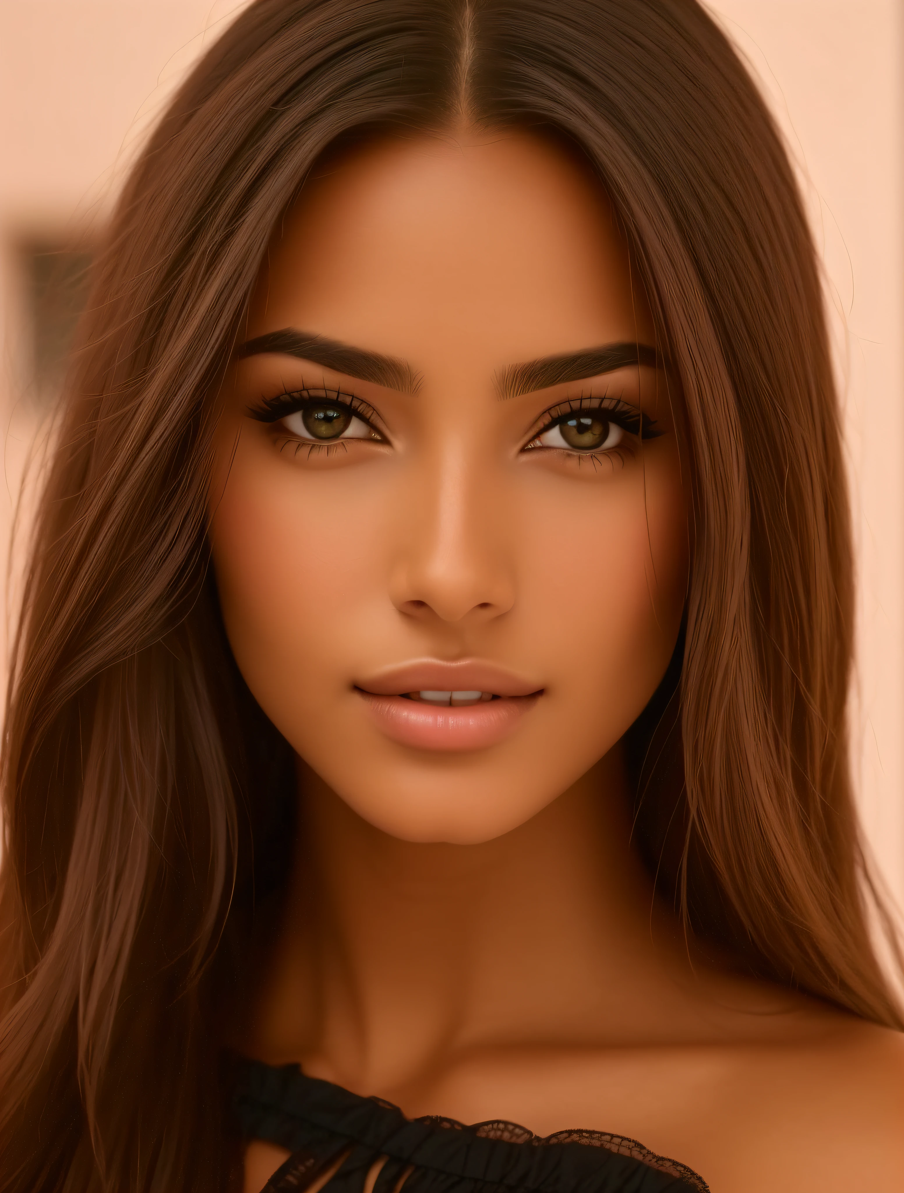 un gros plan d’une femme aux cheveux longs et à la robe noire, magnifique visage latina, peau olive impeccable, cheveux brun foncé et peau bronzée, visage extrêmement beau, joli visage féminin!!!, elle a la peau brun olive, beau visage attrayant, couleur de peau olive, visage parfait ), magnifique visage attrayant, à la peau brune, visage ultra beau, Très beau visage, finely detailed visage parfait, detailed visage parfait, beaux traits fins du visage, extrêmement détaillé, 8K