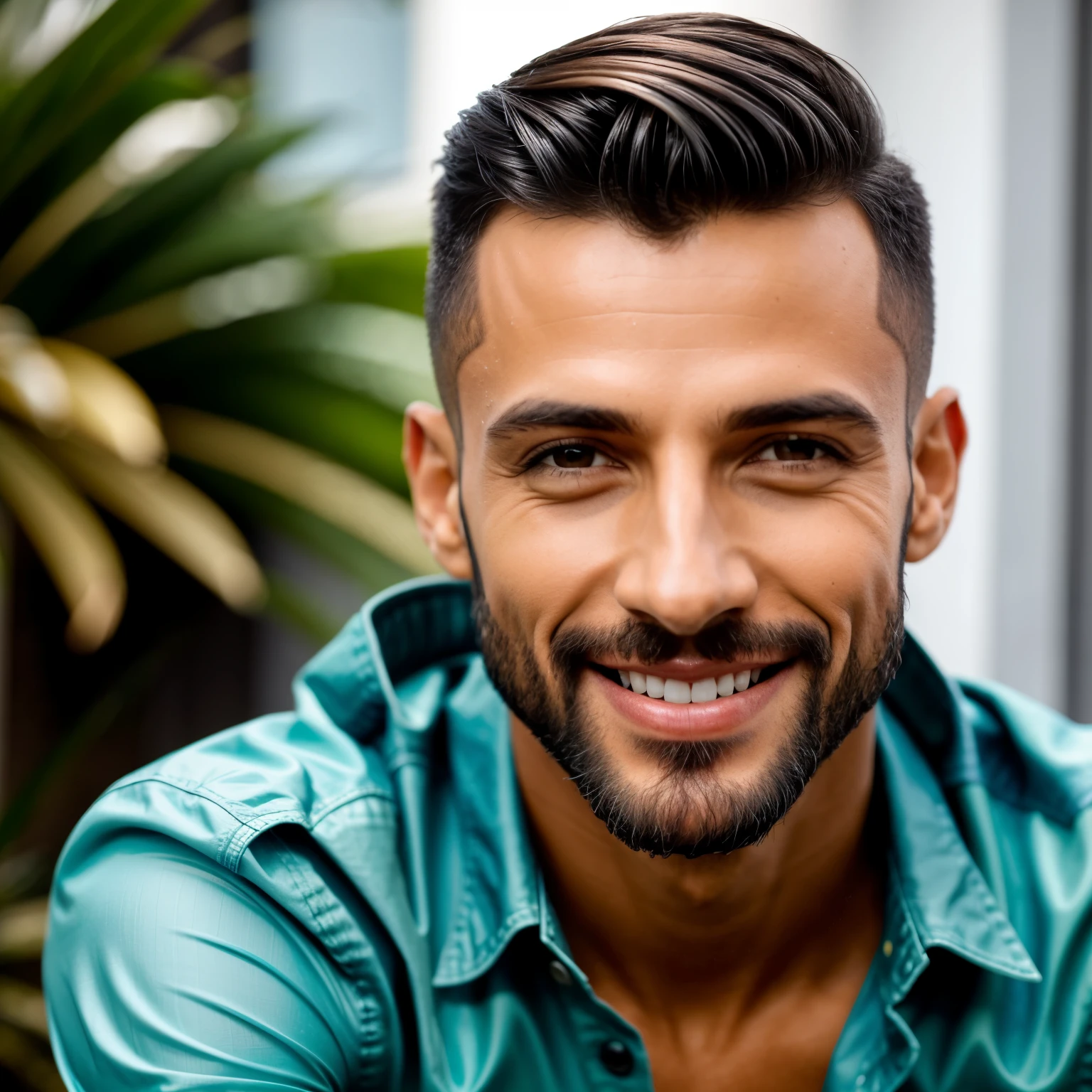 Homem, Headshots, (jacked bright olhos azuis), Foto da parte superior do corpo, (corte de cabelo low fade:1.14), Cabelo loiro escuro, (Pele queimada pelo sol, 5 horas sombra) ((sorrindo, lustre)), rosto detalhado, detailed iris, olhos azuis, Fleshy lips, ((Bonitinho, vestindo um moderno terno azul marinho escuro de luxo, pocket handkerchief, lustre, corte de cabelo low fade)), ((fundo cinza, symmetrical facial features)), detalhes intrincados, studio lighting, 80mm, retrato, profundidade superficial de campo, CEO, sorrindo, feliz