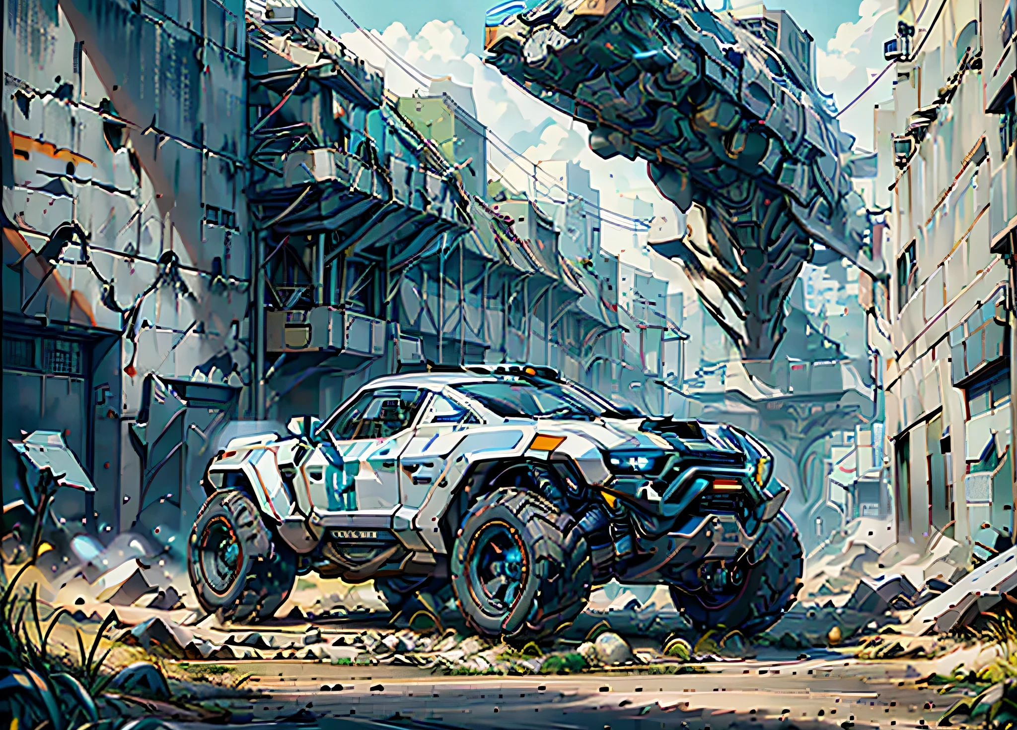((((futuristic military vehicle)))) Cyberpunk Lamborghini bonito. foto premiada, film photography from the film Gravedigger
photorealistic, foto, obra-prima, realista, realismo, fotorrealismo, alto contraste, Trending photorealistic digital art in Artstation 8k HD high definition detailed realistic, detalhado, textura da pele, hiper detalhado, armadura, melhor qualidade, ultra alta res, (fotorrealista: 1.4),, alta resolução, detalhado, foto crua, sharp re, by Lee Jeffries Nikon D850 Film Stock Photography 4 Kodak Portra 400 camera f1.6 lens rich colors hyper realistic texture dramatic lighting unrealengine trend in artstation cinestill 800 (arquitetura HR GIGER) rodas grandes MYR. WestWorld
(science fiction hover-ford f1000 1990) CAN-AM
(Forza Livery:1.3)