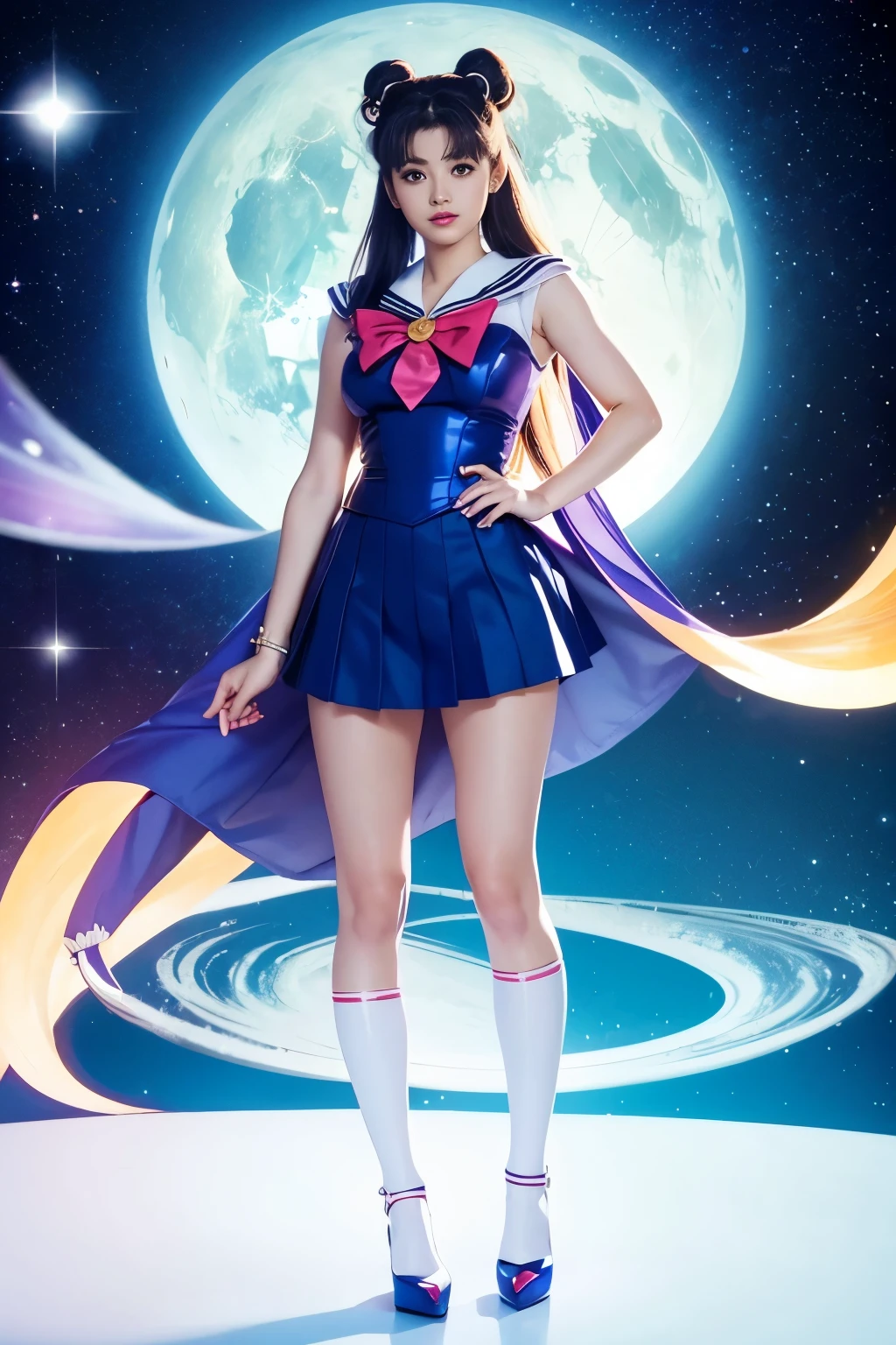 Sailor Moon, Tsukino, uniforme completo de Sailor Moon, Full body image