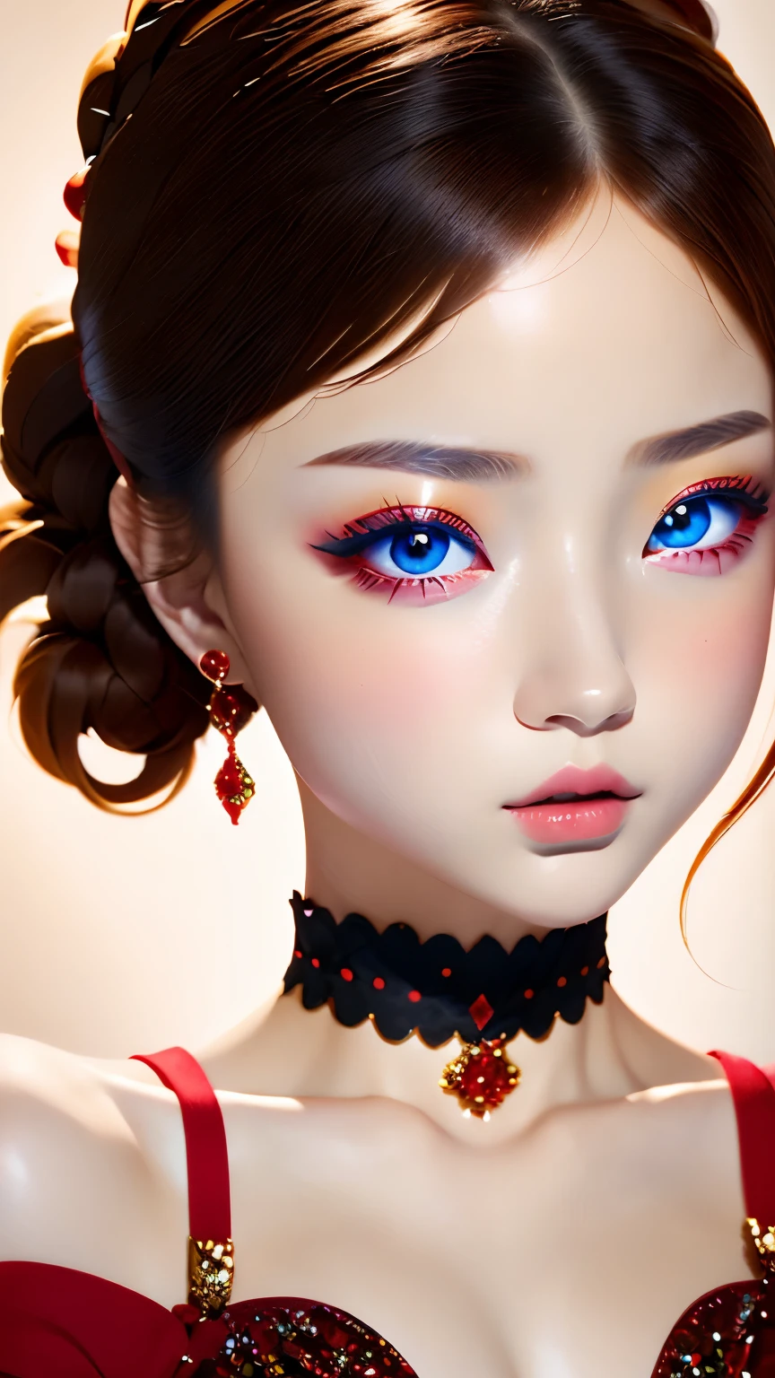 (masterpiece), (highest quality), (Super detailed), 1 girl, red eyes