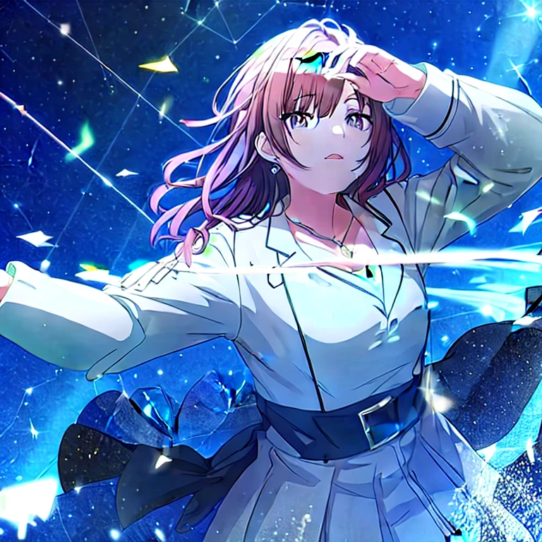 (masterpiece, best quality:1.2), girl, anime,シャニマス,high quality,dutch angle,sunlight,animification