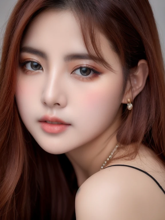 (realistic、masterpiece、Best Quality、8K、highres、high resolution:1.3)、1 girl、Big breasts、white bikini、looking at viewers、super fine face and eyes、long hair、 exposed cleavage、upper body、