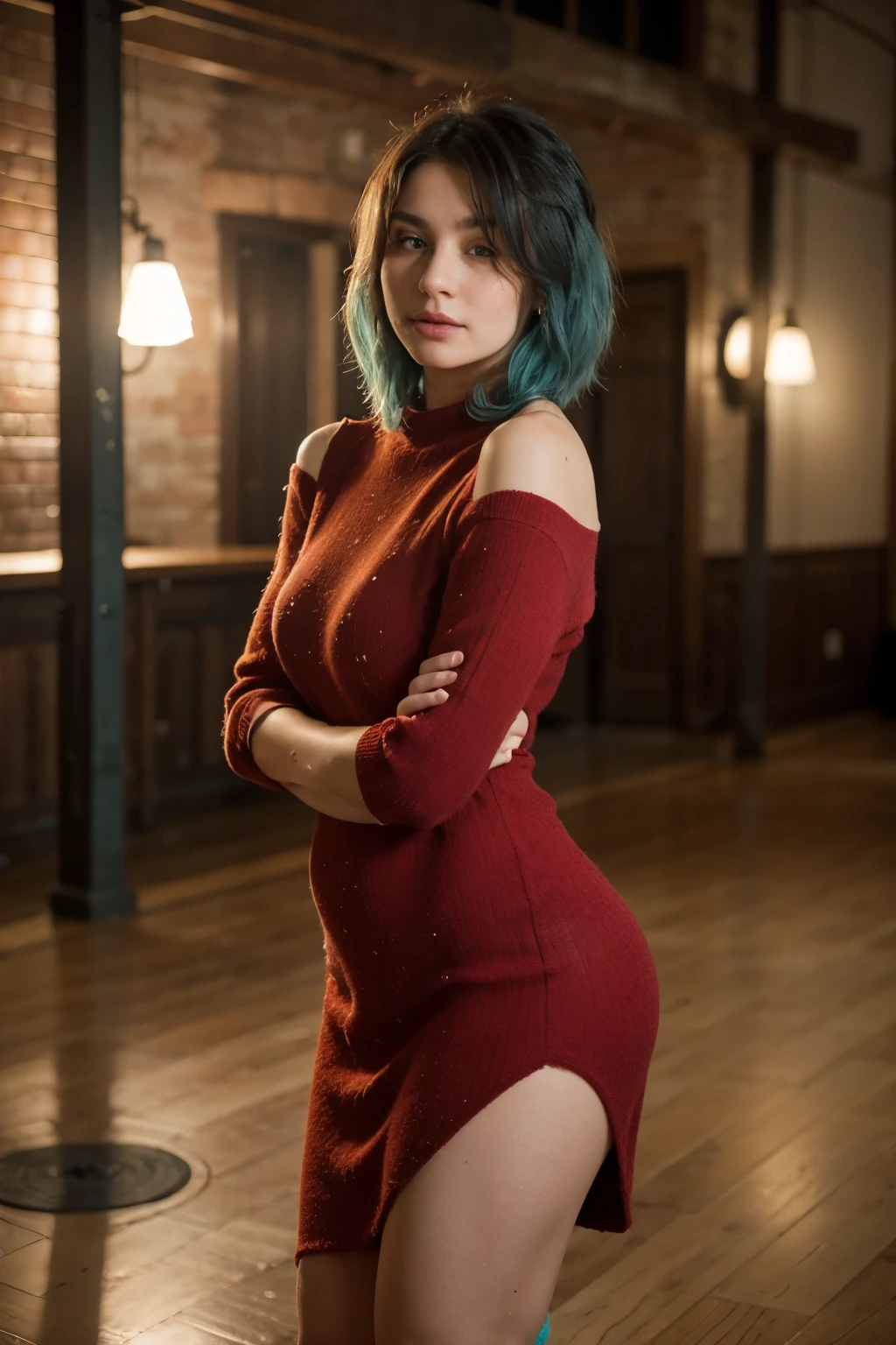 masterpiece,(best quality:1.2),girl,<lora:vixenp:0.7>,haircut,dress,