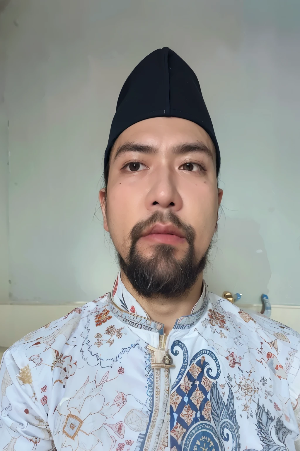 there is a man with a beard and a hat on, ramil sunga, raden saleh, ismail, riyahd cassiem, inspired by Basuki Abdullah, saadane afif, with accurate face, mohamed chahin, khyzyl saleem, inspired by Bohumil Kubista, without beard, by Abidin Dino