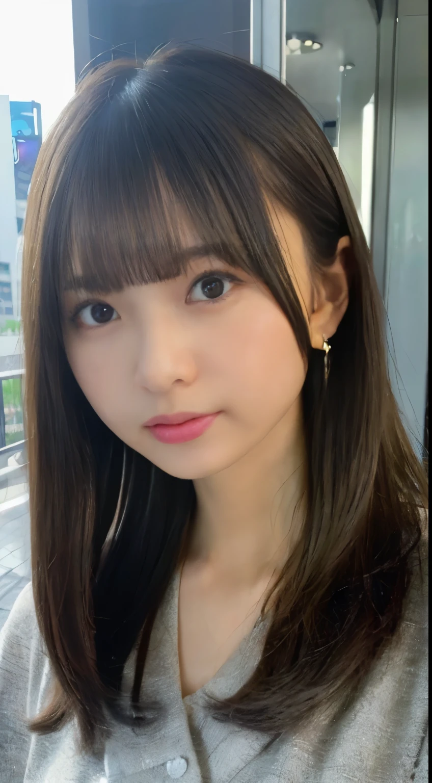 mix 4, (8K, Raw photo, best image quality, masterpiece: 1.45), (realistic, Photoreal: 1.37), one girl, cute, cityscape, night, rain, Wet, professional lighting, photon mapping, radio city, Physically based rendering, gradient black hair, gray hair, short curly hair, Handsome, with a girl, (((Randomly generated plain clothes))), highest quality photos, High resolution, 1080P, (clear face), (Detailed facial description), (detailed description of hands), (masterpiece), (Detailed CG)、extreme light and shadow、messy hair、master work、Rich details、(detailed facial features)、(highest quality photos)、(Masseter muscle part)、(detailed eye)、look in front of you、thin clavicle、((slender and big))、((Office Looksuit)))、((cute服))、((Shinjuku ward))、(I'll turn around)、(((first round)))、earrings、big smile、Draw the whole body from the knees、