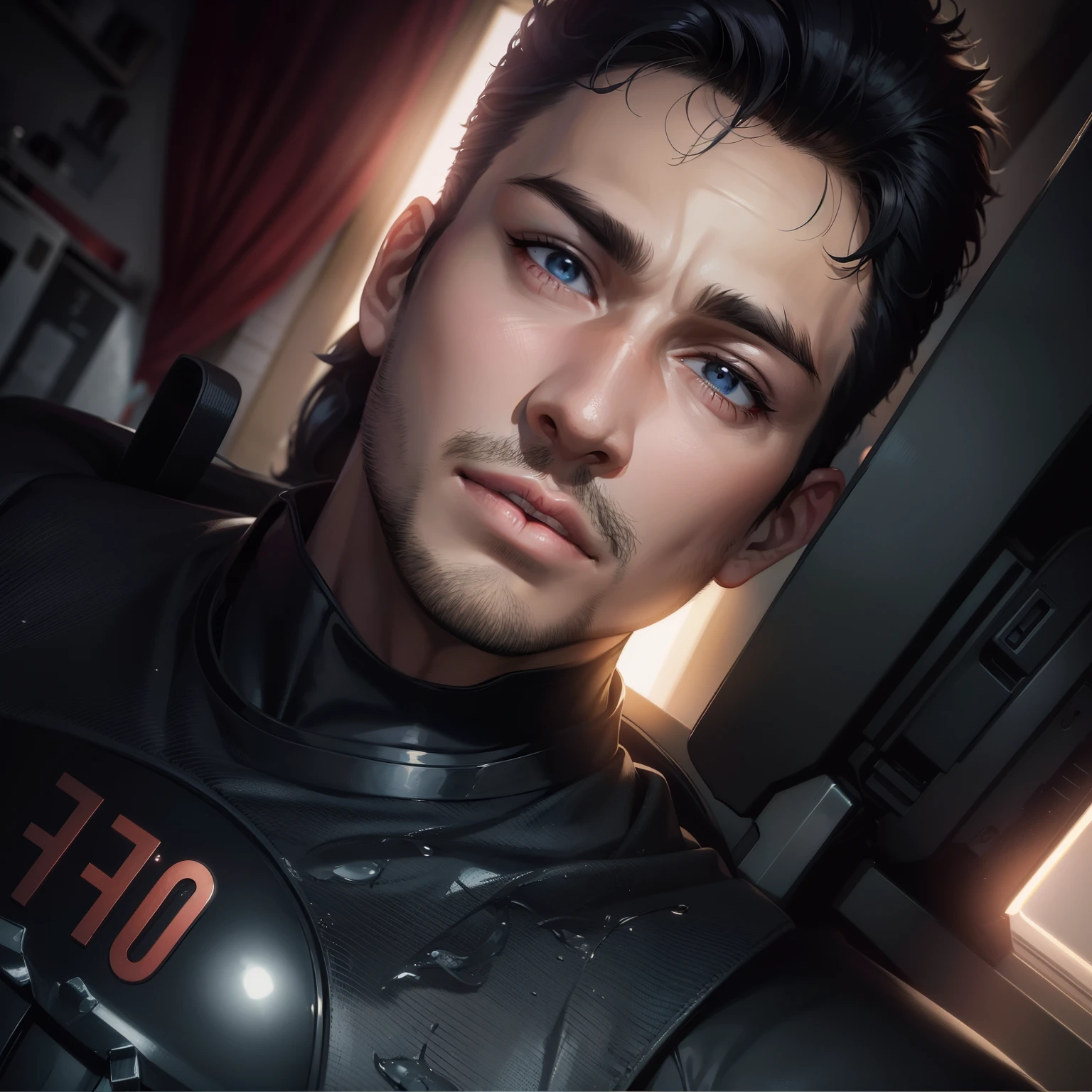 mude o fundo ,anime ,Villain, agente secreto, good looking, oculos escuro, homem, super detalhado, 4k