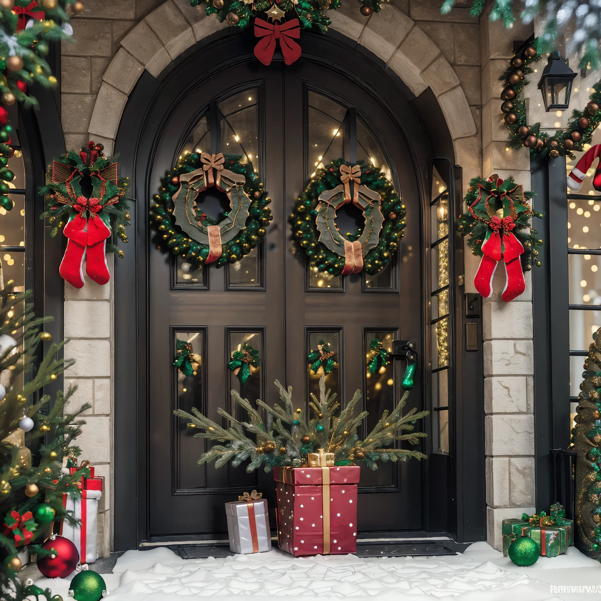 Random scene, (Christmas Hardcorew:1.6), hyper realistic, 8k, vibrant colors, sharp image