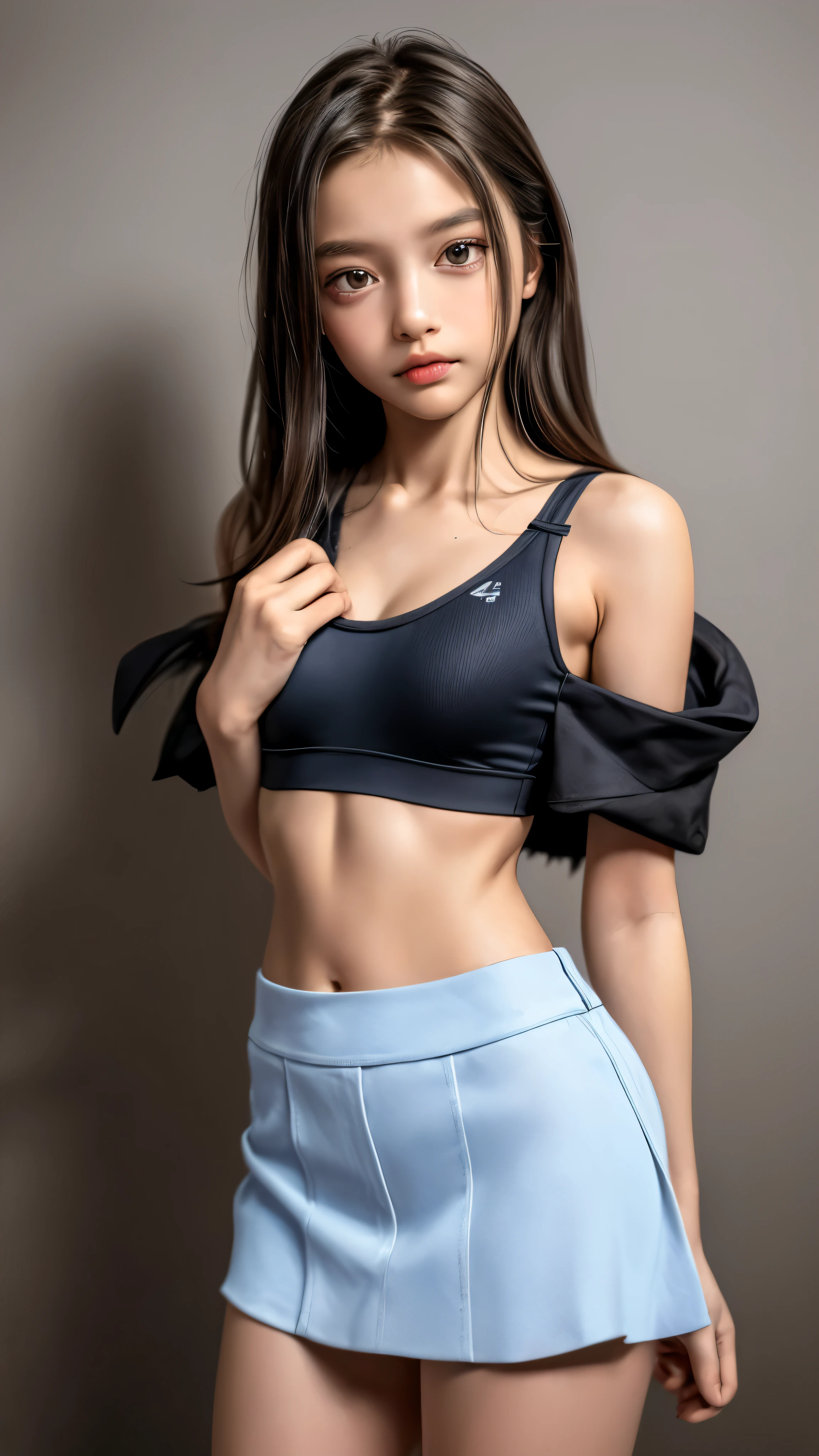 ((highest quality)), ((masterpiece)), (be familiar with:1.4),3D, Images of beautiful swimsuit women,nffsw(high dynamic range),ray tracing,NVIDIA RTX,super resolution,unreal 5,scattered below the surface,PBR texturing,Post-processing,anisotropic filtering,written boundary depth,maximum clarity and sharpness,multilayer texture,Albedo and specular maps,surface shading,Accurate simulation of light-matter interactions,perfect proportions,octane rendering,two-tone lighting,wide aperture,Low ISO、White balance、Rule of thirds、8,000 students、(())(((silk sports bra,silk micro mini skirt))),(((blonde)))