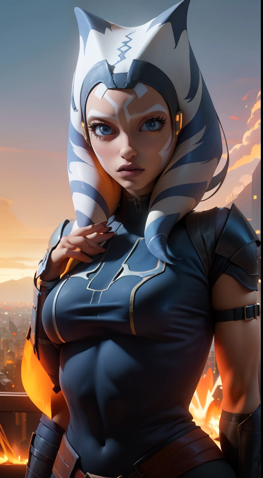 (masterpiece, La Best quality, ultra detailed), Associated,Anakin nude, (Orange peel:1.2), Blue eyes, draw up, (blue shirt:1.2), thigh armor,(background giant stones volcano colors:1.4),(portrait shot, Upper body), Looking at the viewer,,More detailed 8K.unreal engine:1.4,UHD,La Best quality:1.4, photorealistic:1.4, skin texture:1.4, masterpiece:1.8,masterpiece, Best quality,Object], (detailed facial features:1.3),(Красивые Blue eyes), (Detailed beautiful fingers),(perfect anatomy),sexy pink underwear,(background city Tokyo cyberpunkAI colors:1.4) ,(Associated sexy),Clone Wars Ciudad,