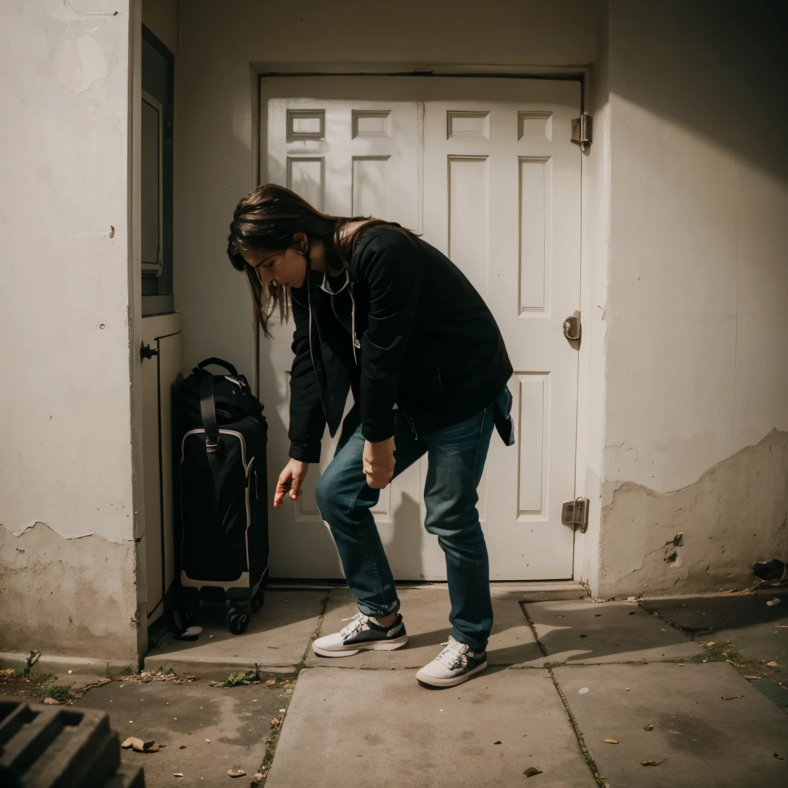 Image of a desperate person