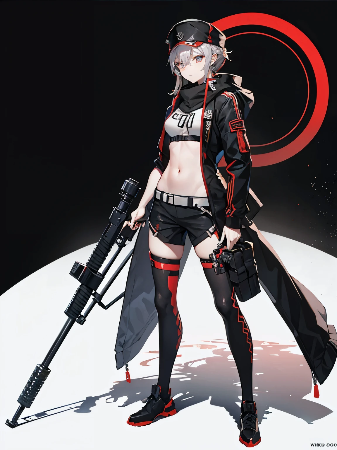 a close up of a person with a gun and a red and white background, azur lane style, from the azur lane videogame, from girls frontline, cushart krenz key art feminine, characters from azur lane, fine details. girls frontline, girls frontline style, kantai collection style, girls frontline universe, girls frontline cg, girls frontline