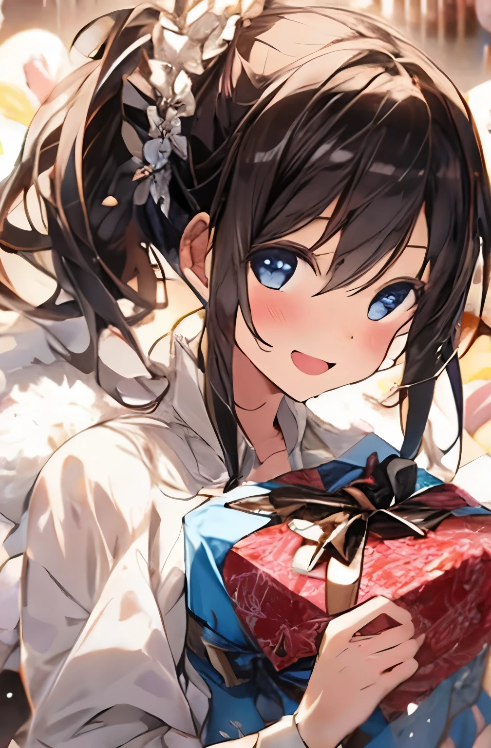 hand holding the present