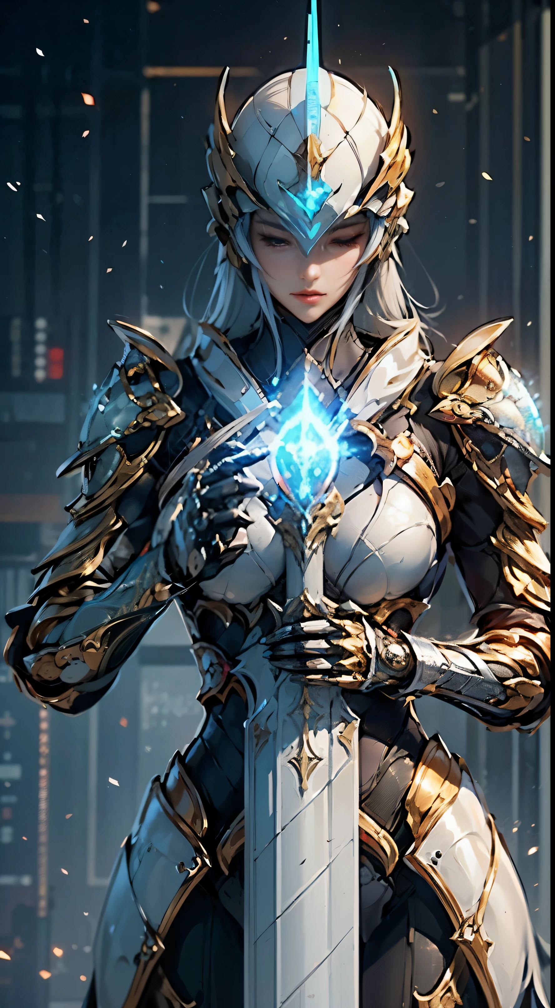 ((unreal enginee 5)), lifelike rendering, excellent, (Full Armor Body), (cloaks), ), looking in camera, Stand in the studio, Beautiful face, makeup, CGI Mix, (Photorealism:1.2), Ultra-realistic UHD face, (huge tit), Slim waist, an hourglass figure, Half body, ((Glowing skin)), ((Shiny skin)), Realistic body, ((She has a sexy body)), ((Clean skin)), Photorealistic, Bokeh, Motion Blur, masutepiece, hight resolution, 1080p, Super Detail, Textured skin.