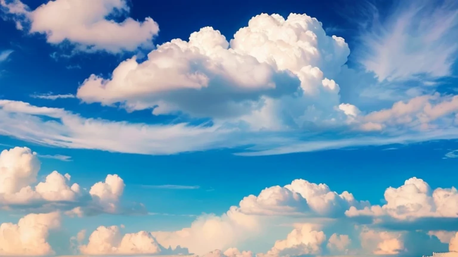 heaven in Thai literatures in Thai painting style. cloud and sky. bright sky.
