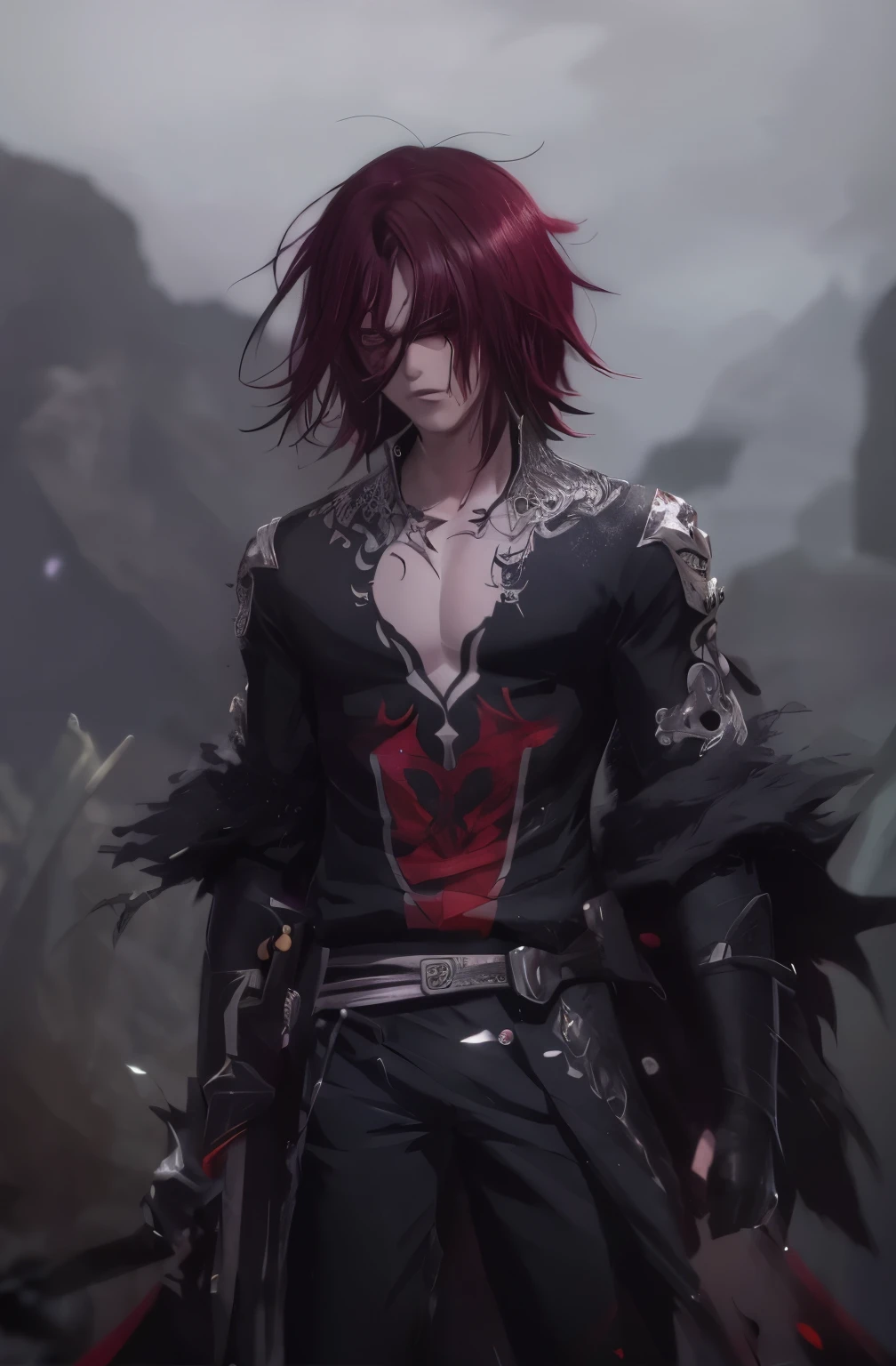 garoto de anime com cabelo ruivo e olhos azuis sentado em um cavalo, handsome guy in demon slayer art, arte detalhada de personagem de anime, fanart requintada altamente detalhada, Cara de anime alto com olhos azuis, anime em estilo fantasia, arte digital detalhada de anime, obras de arte no estilo de guweiz, Black Gear Crown Prince, made with anime painter studio, Arte detalhada de alta qualidade 8k