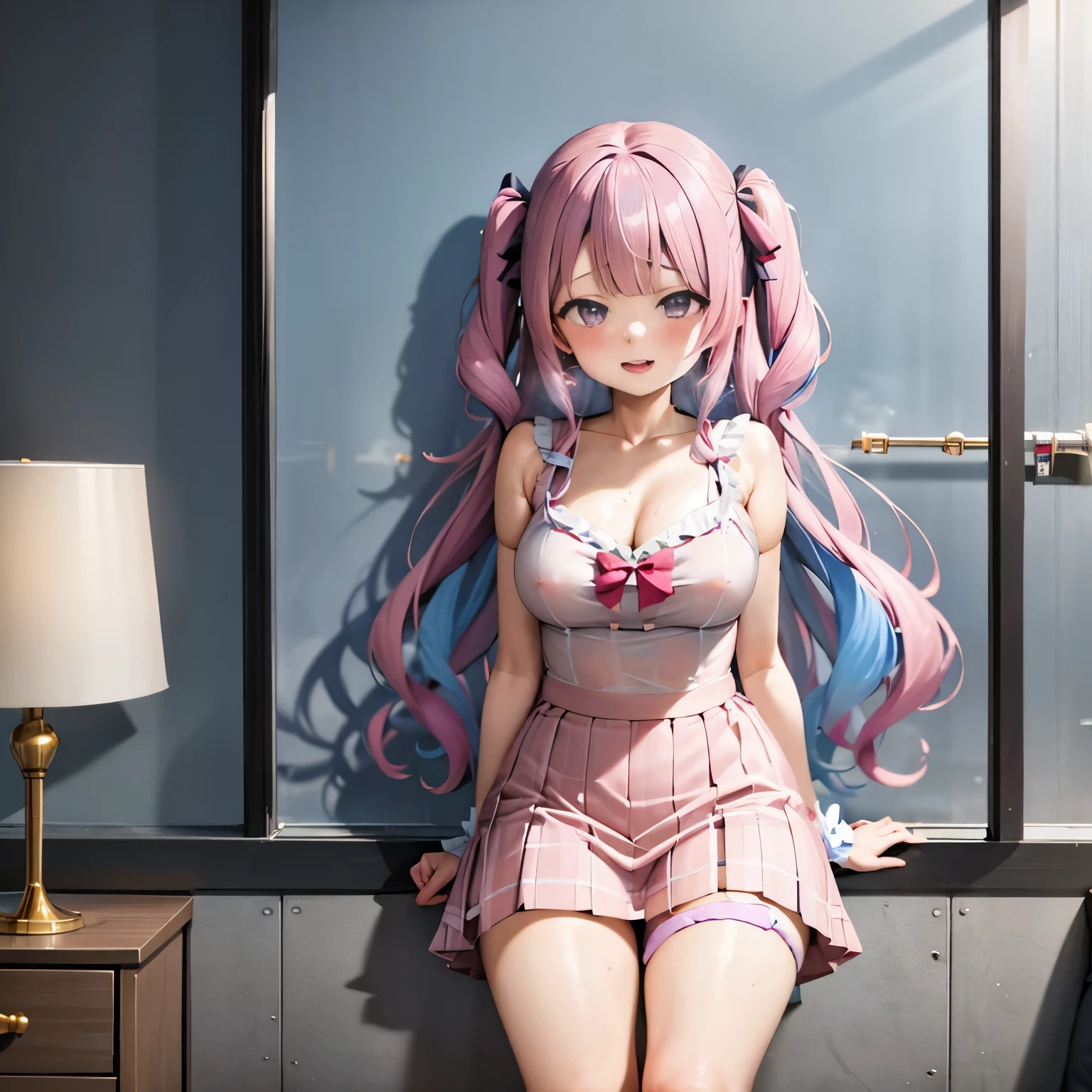 NSFW,Hololive,Runa Himemori,background:Inside the love hotel