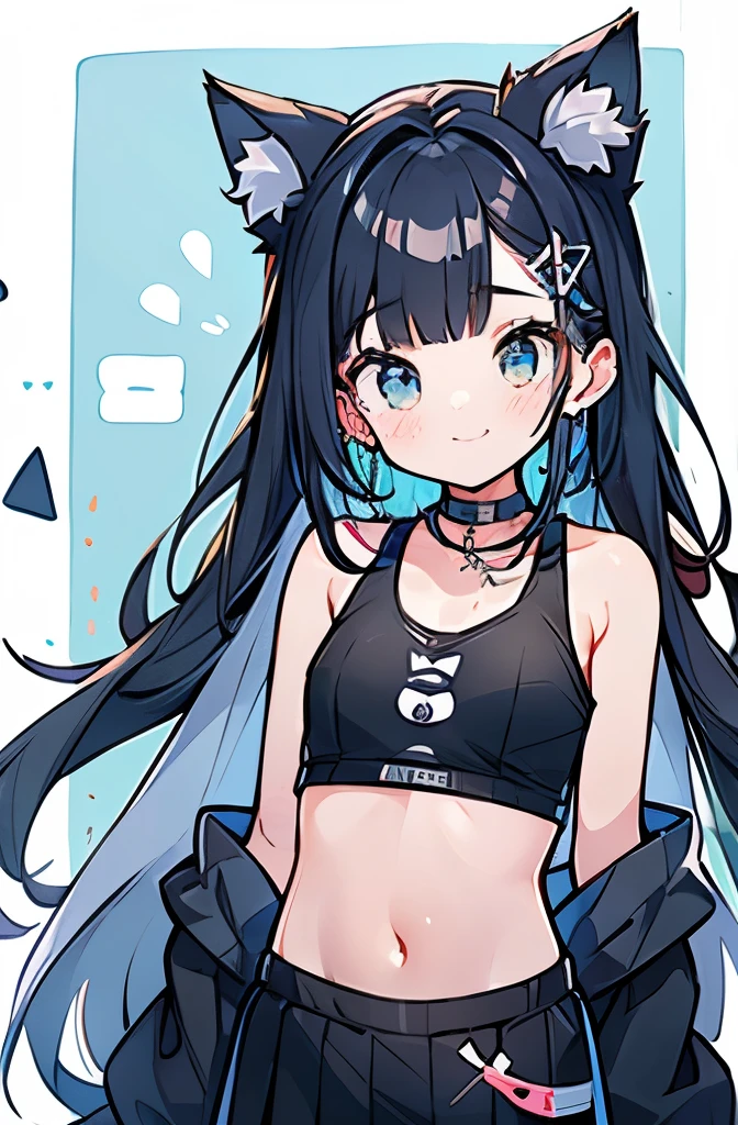 boxing、age girl、、belly button、stomach、skirt、Cat ear、cute