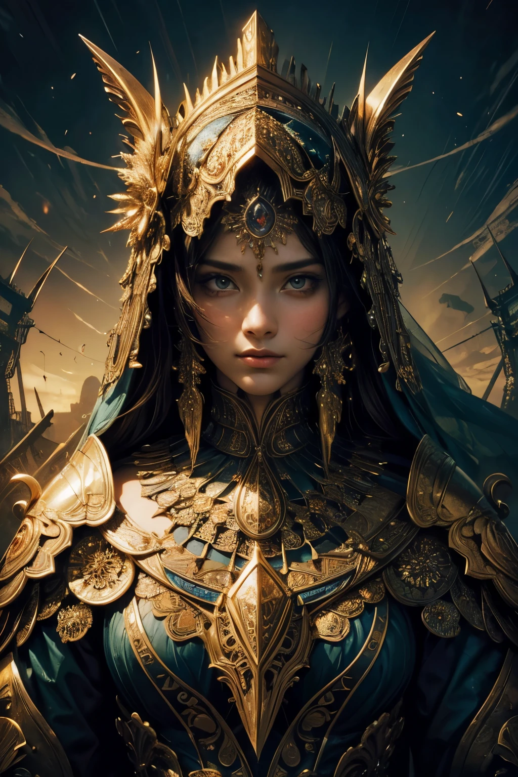 (masterpiece, top quality, best quality, official art, beautiful and aesthetic:1.2), (olderman, covered head, hidden face), extreme detailed,(fractal art:1.3),colorful,highest detailed