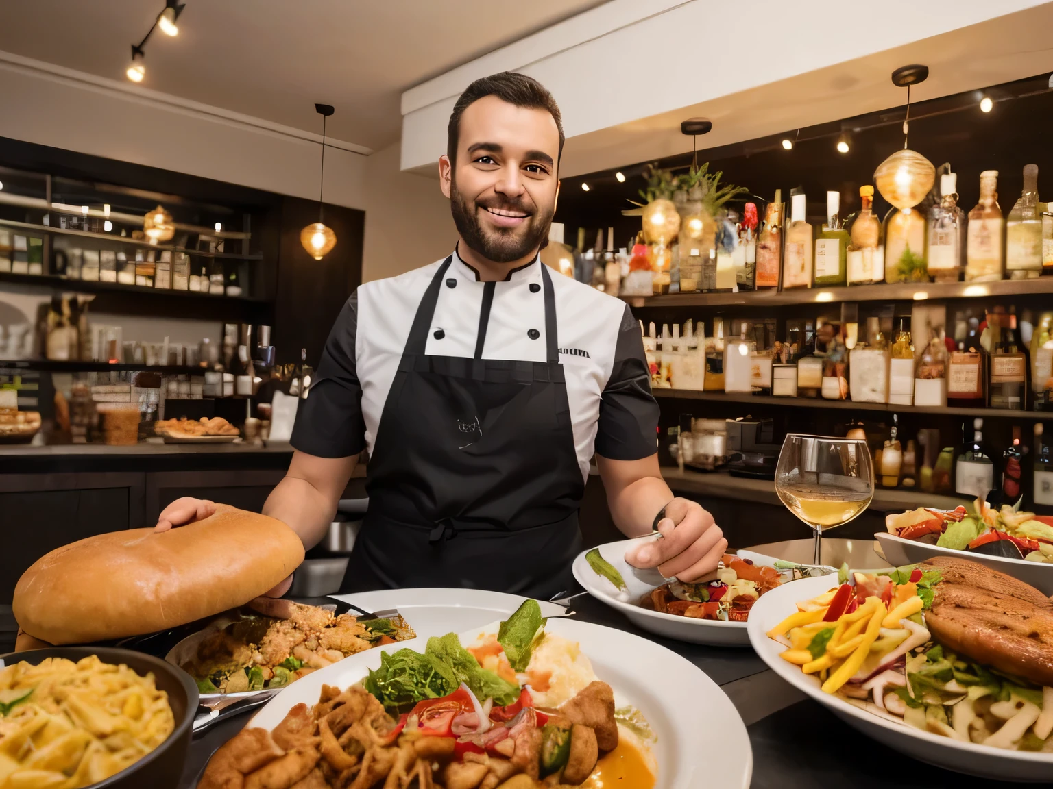 Imaginez une intelligence artificielle capable de capturer l'essence de la Journée Internationale des Guides Touristiques et d'aider les restaurateurs à en tirer le meilleur parti. Concevez une IA d'image qui illustre comment les établissements culinaires peuvent prospérer grâce à cette occasion spéciale. Explorez des concepts visuels mettant en avant l'interaction entre les guides touristiques, les restaurants et les voyageurs enthousiastes. Que ce soit à travers des compositions dynamiques, des scènes vivantes ou des représentations inspirantes, créez un prompt captivant qui invite à la création d'œuvres visuelles évoquant la célébration de cette journée et les opportunités qu'elle offre aux restaurateurs.