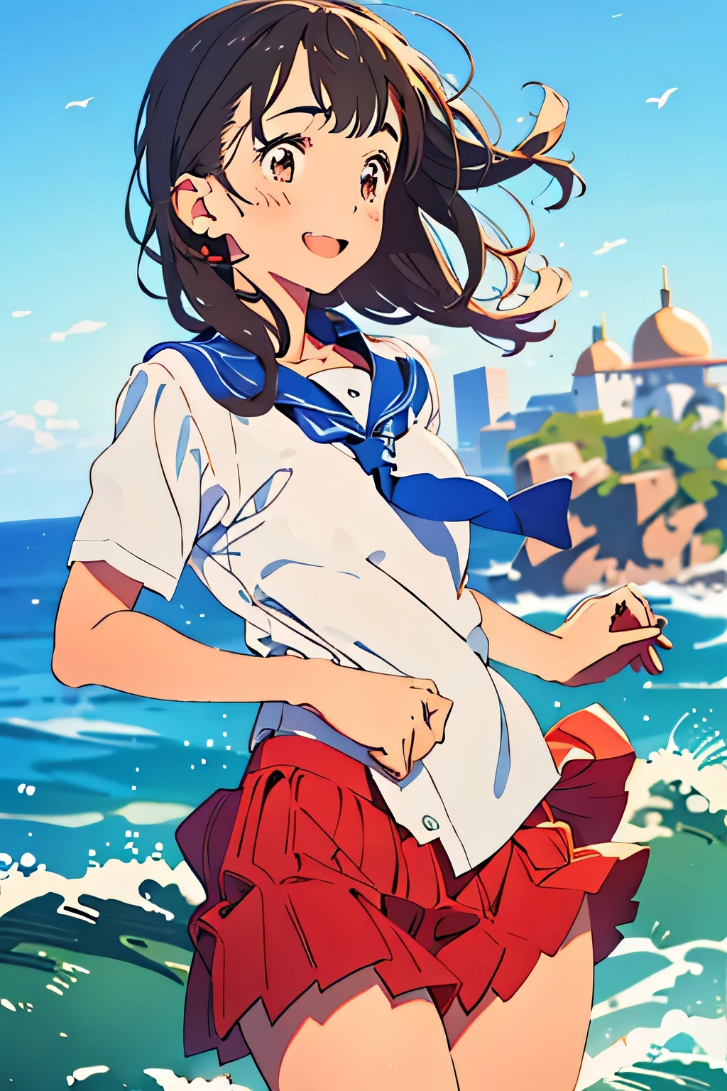 masterpiece、high quality,1 girl,alone,medium long shot,motion