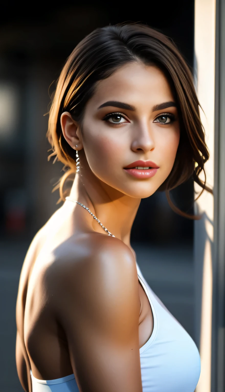 Fashion model 25 years old, [[[[Profesionalphoto]]]], [[[[Vista de cuerpo completo]]]], [[[[Perfect Anatomia]]]], [[[[cabello rubio, rubio]]]], ojos perfectos, Iris perfecto, Labios perfectos, dientes perfectos, piel perfecta, Luz frontal suave, resplandecer, HDRI, (Colores apagados:1.2), [[Elegant room as background]], 8k, hiperrealismo, detallado, Ultra Definition.