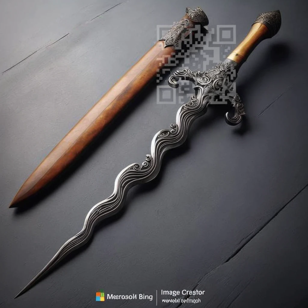 there is a knife that is sitting on a table, sword design, medieval sword, fantasy sword, fantasy sword of warrior, beautiful sword, engraved blade, arabian sword, fantasy weapon, armored sword blade, intricate fantasy spear, legendary sword of technology, long sword, large sword, sword, broad sword, curved sword, greatsword, one broadsword, dagger