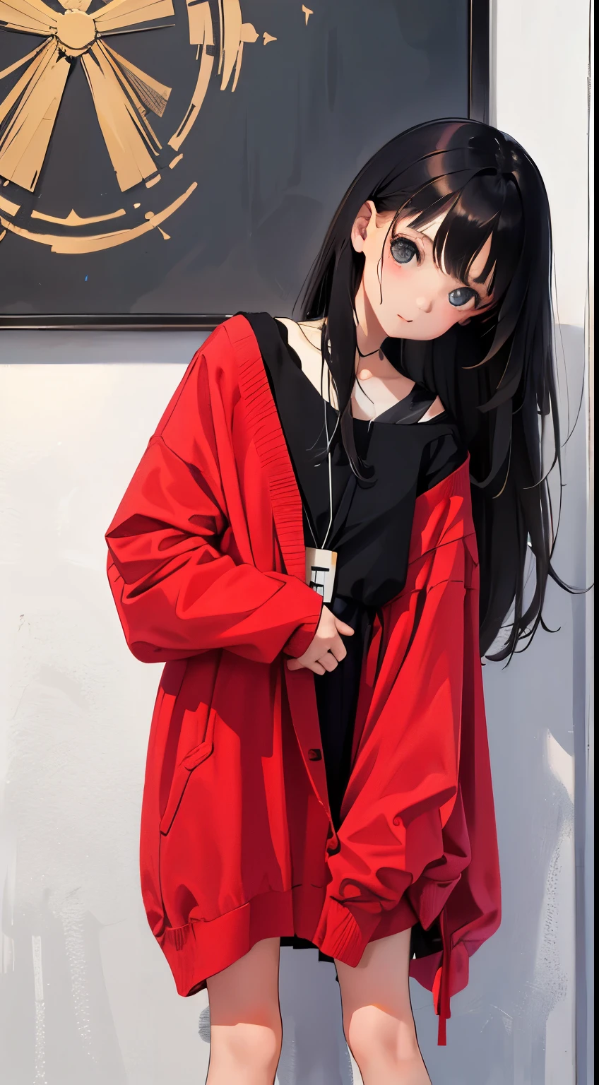 (short cute girl,small young student,young delicate girl),(masterpiece,Top quality),twins,long black hair
