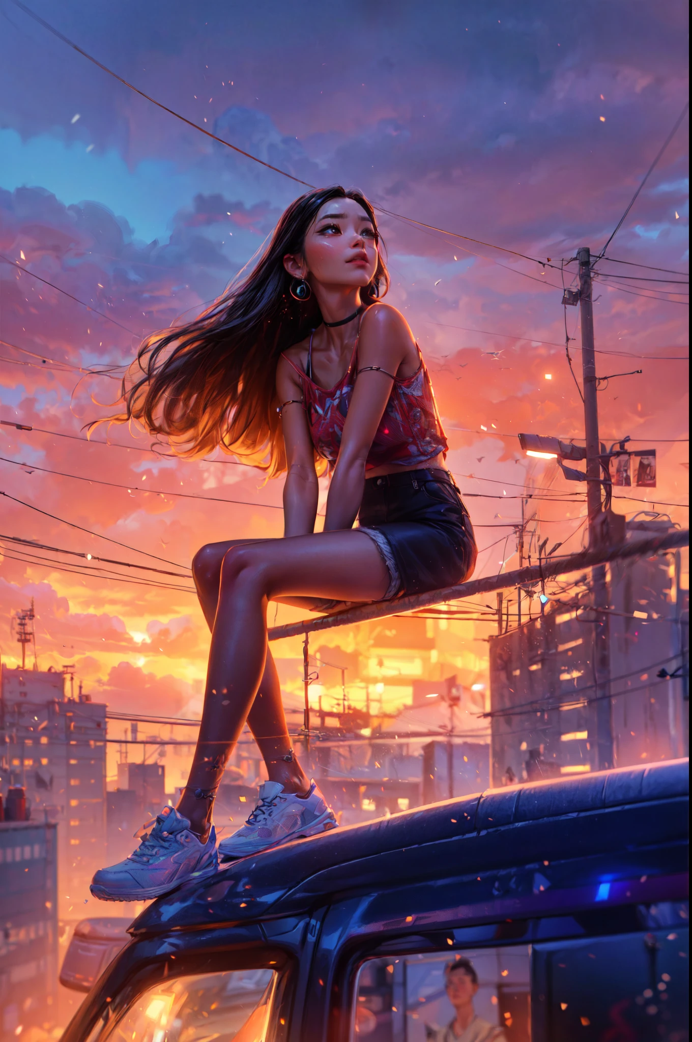 Highest quality,The perfect masterpiece,Perfect artwork,8K,Delicate face,(hakuhatsu:1.3), pearl illusion,Cyberpunk,fashion trend,3s material,high-definition,detail representation,c4d,3D,octane rendering,ray tracing,complex details,animated lighting,OCrenderer,8k,
