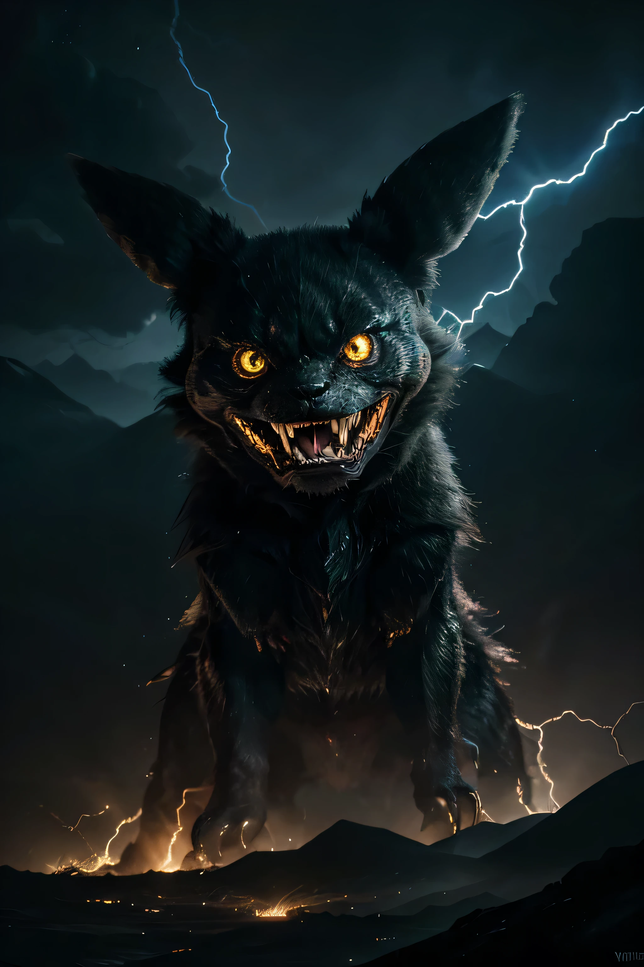 Creepy Megaphone Dog 

