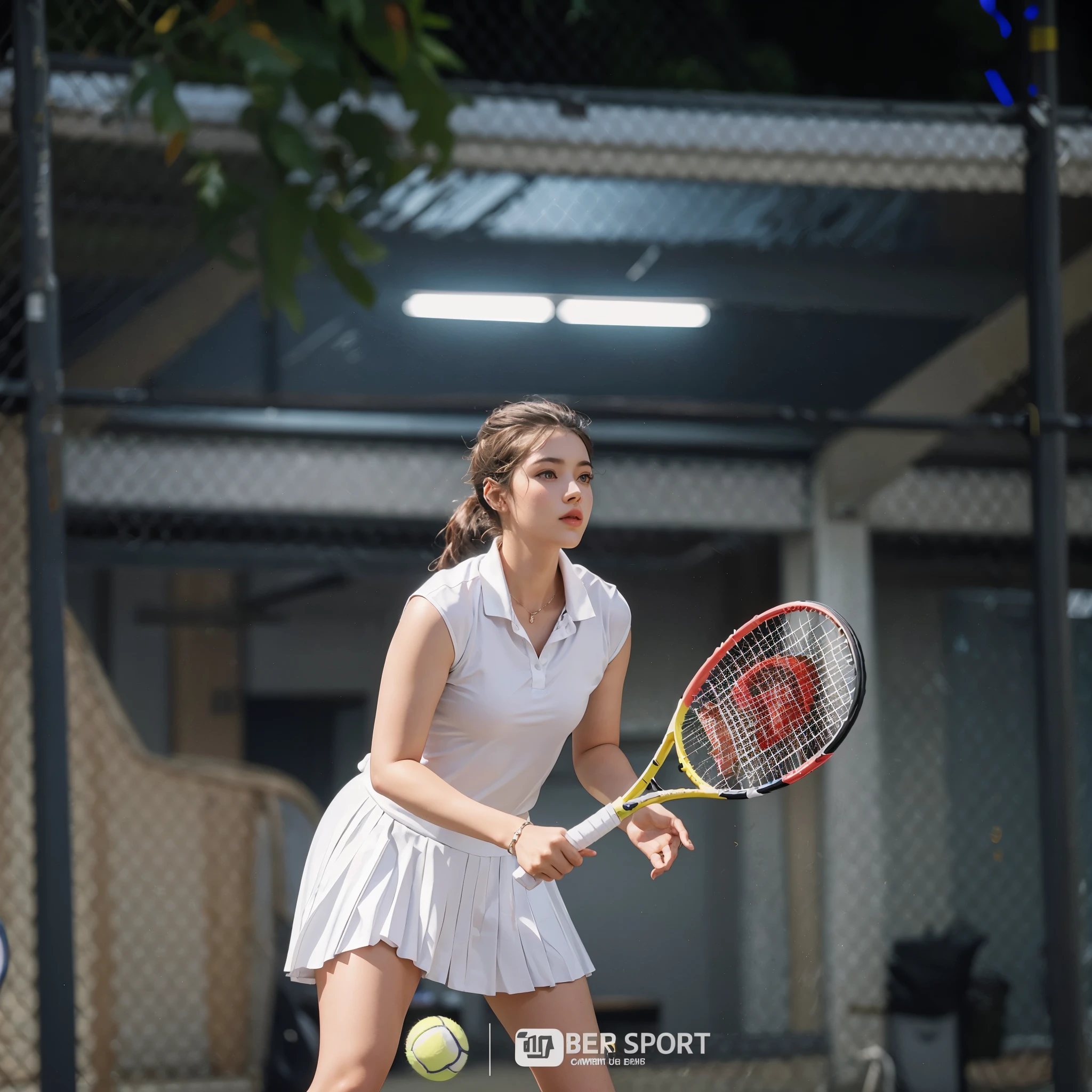 woman in a white skirt holding a tennis racket, a girl playing tennis, shot with canon eoa 6 d mark ii, captured on canon eos r 6, mina petrovic, face shot, playing tennis, inspired by Ion Andreescu, tennis wear, karla ortiz, nice face, ekaterina, serena malyon, pretty face, gorgeous lady