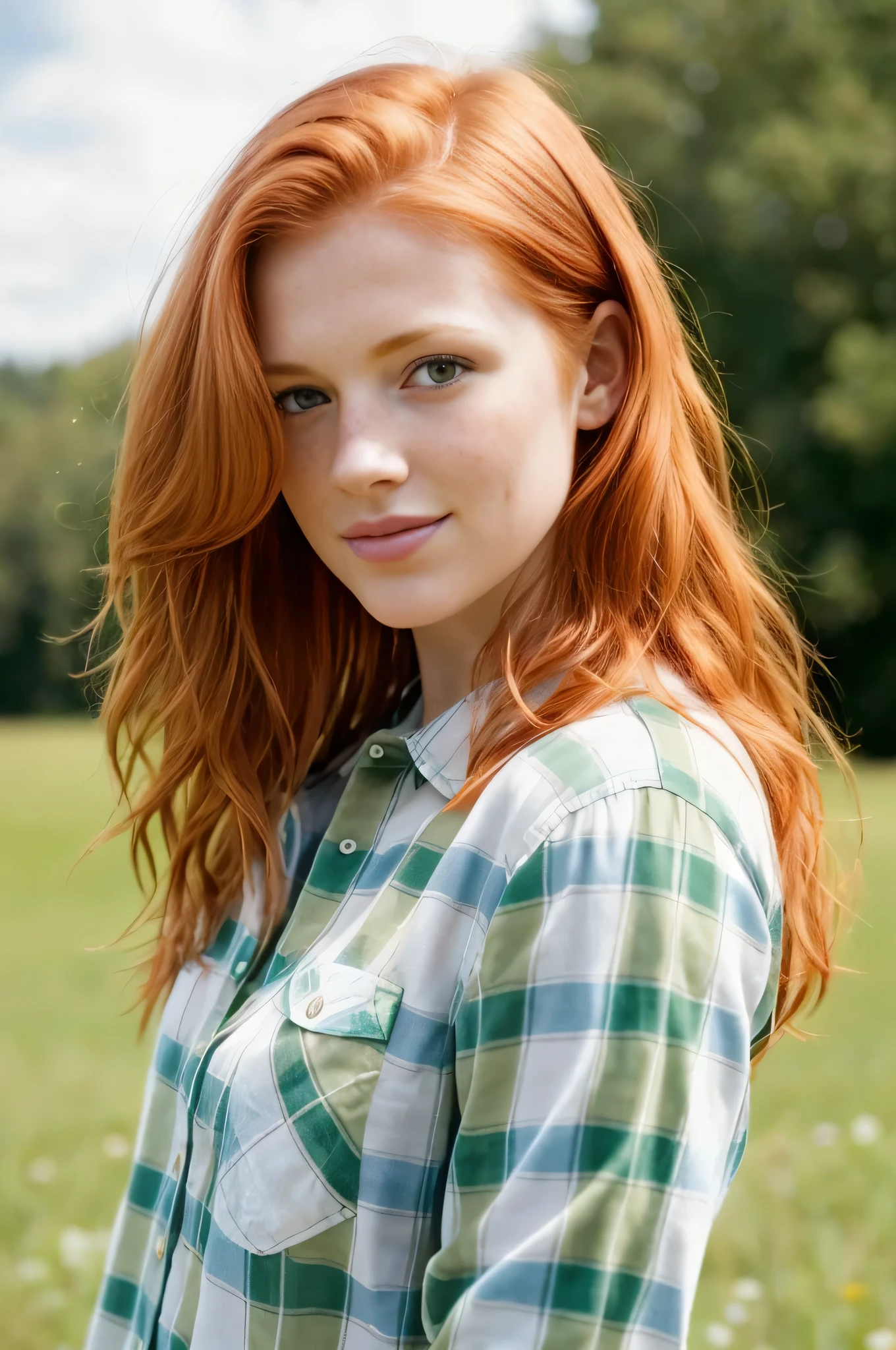 (((Ultra-HD-details, redhead-hillbilly, blunt-reality))) 1girl,