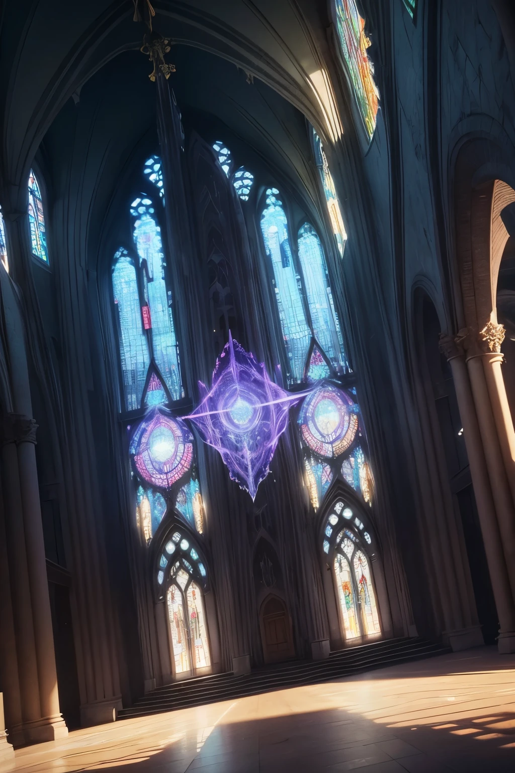 best quality, 32k, RAW photo, incredibly absurdres, extremely detailed, delicate texture, very beautiful translucent cathedral, iridescent translucent anatomy diagram