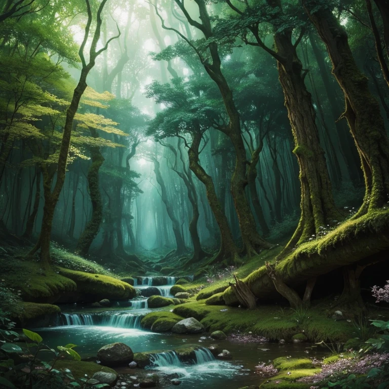 
Fantastic nature realm. Enchanted forests. Mythical creatures. Mystical ambiance. By J.R.R. Tolkien.