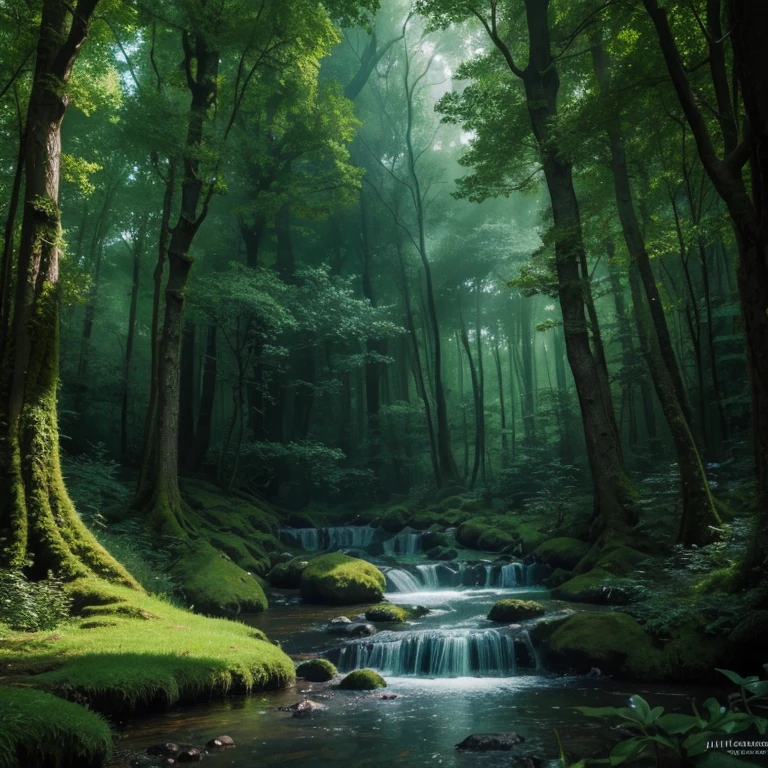 
Fantastic nature realm. Enchanted forests. Mythical creatures. Mystical ambiance. By J.R.R. Tolkien.