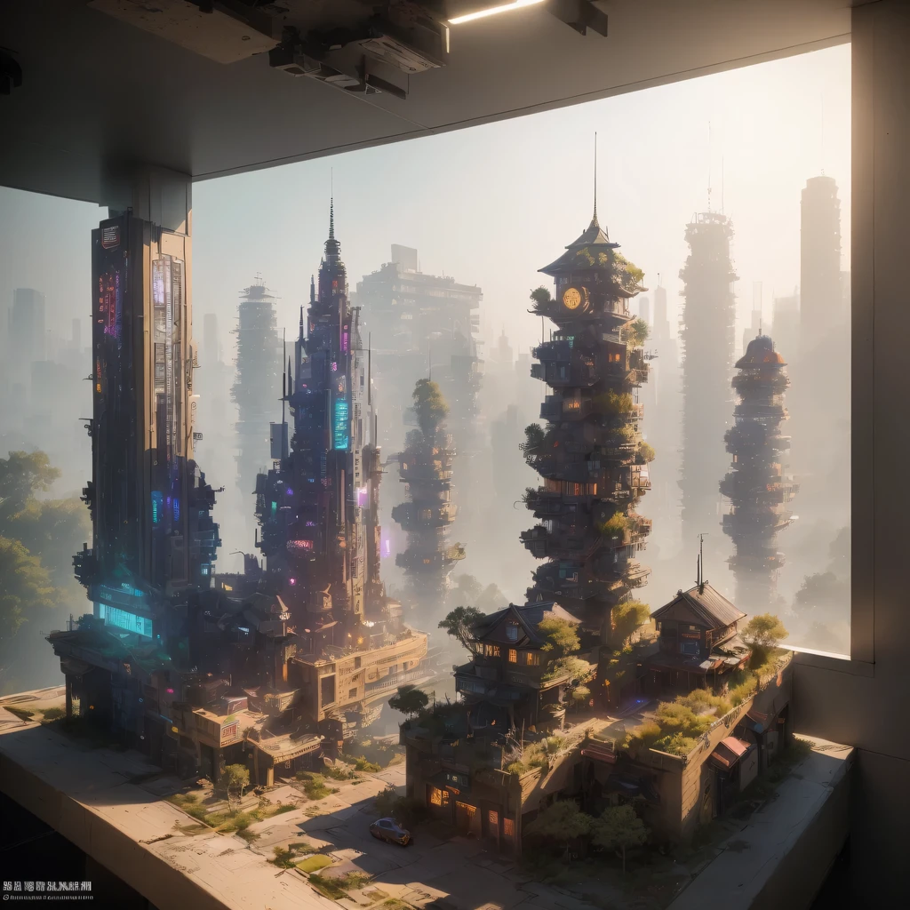 2658年Lunar soil realistic model, (bifurcation, original photo, best quality, masterpiece:1.4),SteampunkCyberpunk6820 City,(CyberpunkLunar soil light:1.3), Lunar soil (related to land),(in a small nature box:1.3),Isometric, small nature, landscape on foundation,landscape,